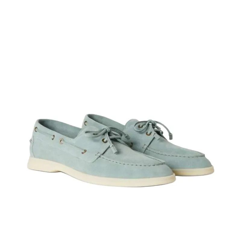 Loro Piana o1srvl11e0225 Loafers in Light Blue Size US 12 / EU 45 - 2 Thumbnail