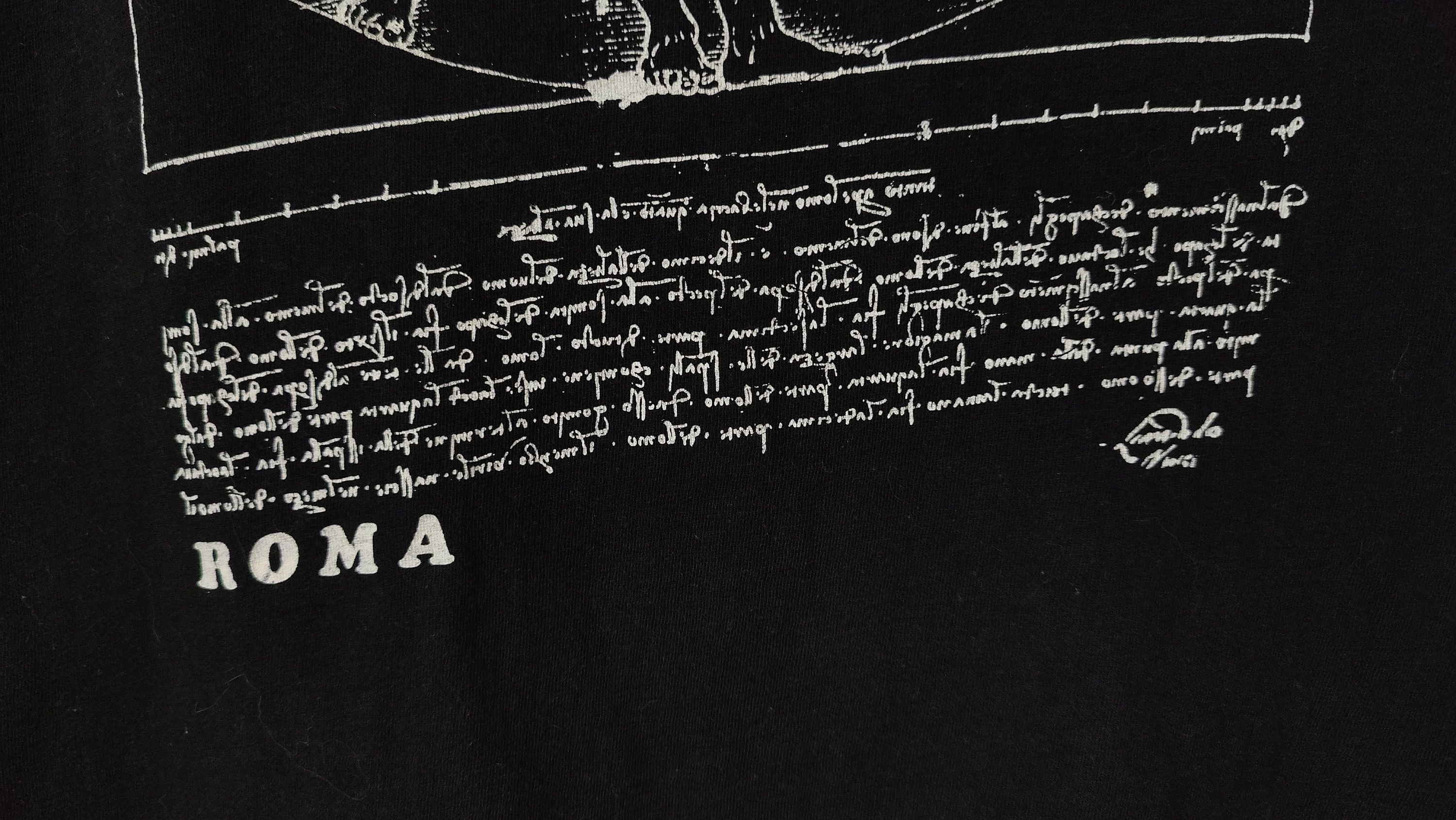 Vintage Vintage 90s Leonardo Da Vinci Vitruvian Man VTG Tshirt Size US L / EU 52-54 / 3 - 3 Thumbnail