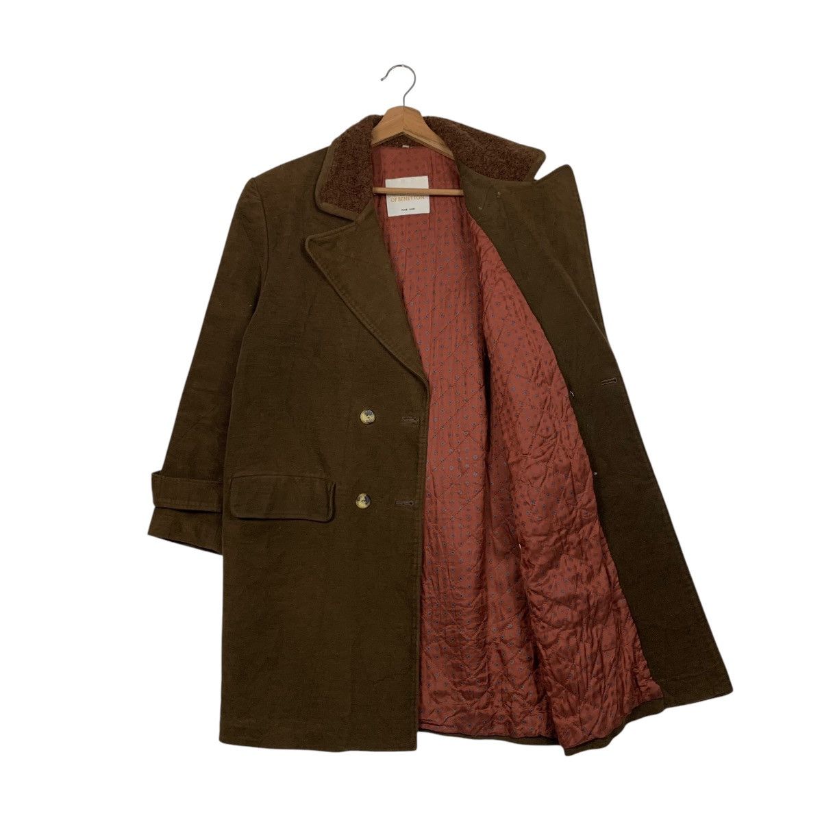 United Colors Of Benetton BENETTON Double Breasted Cotton Overcoat #2571-C116 Size M / US 6-8 / IT 42-44 - 10 Thumbnail