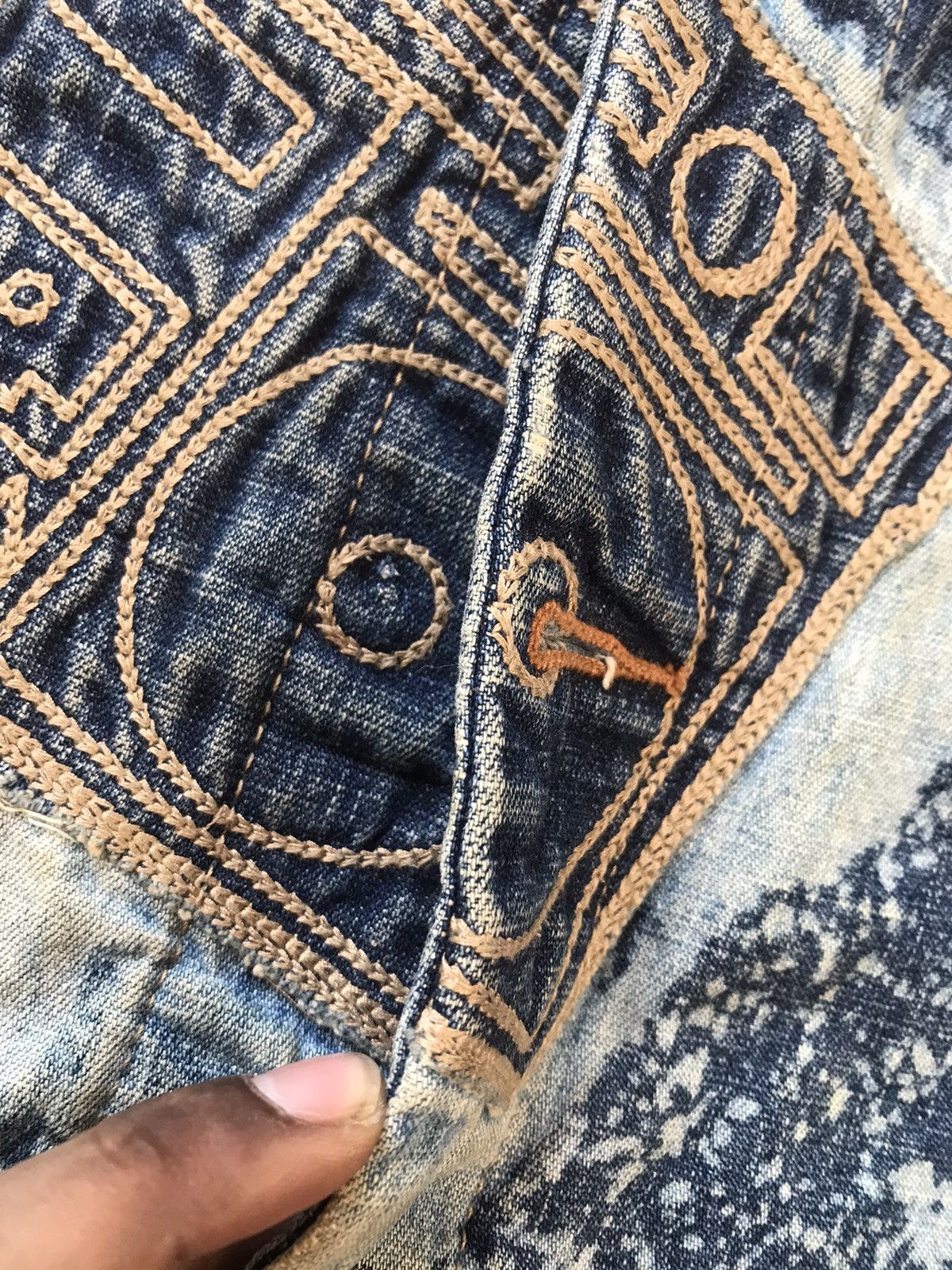Ecko Unltd. × Vintage Vintage Ecko UNLTD SpellOut embroidered denim jacket Size US M / EU 48-50 / 2 - 5 Thumbnail