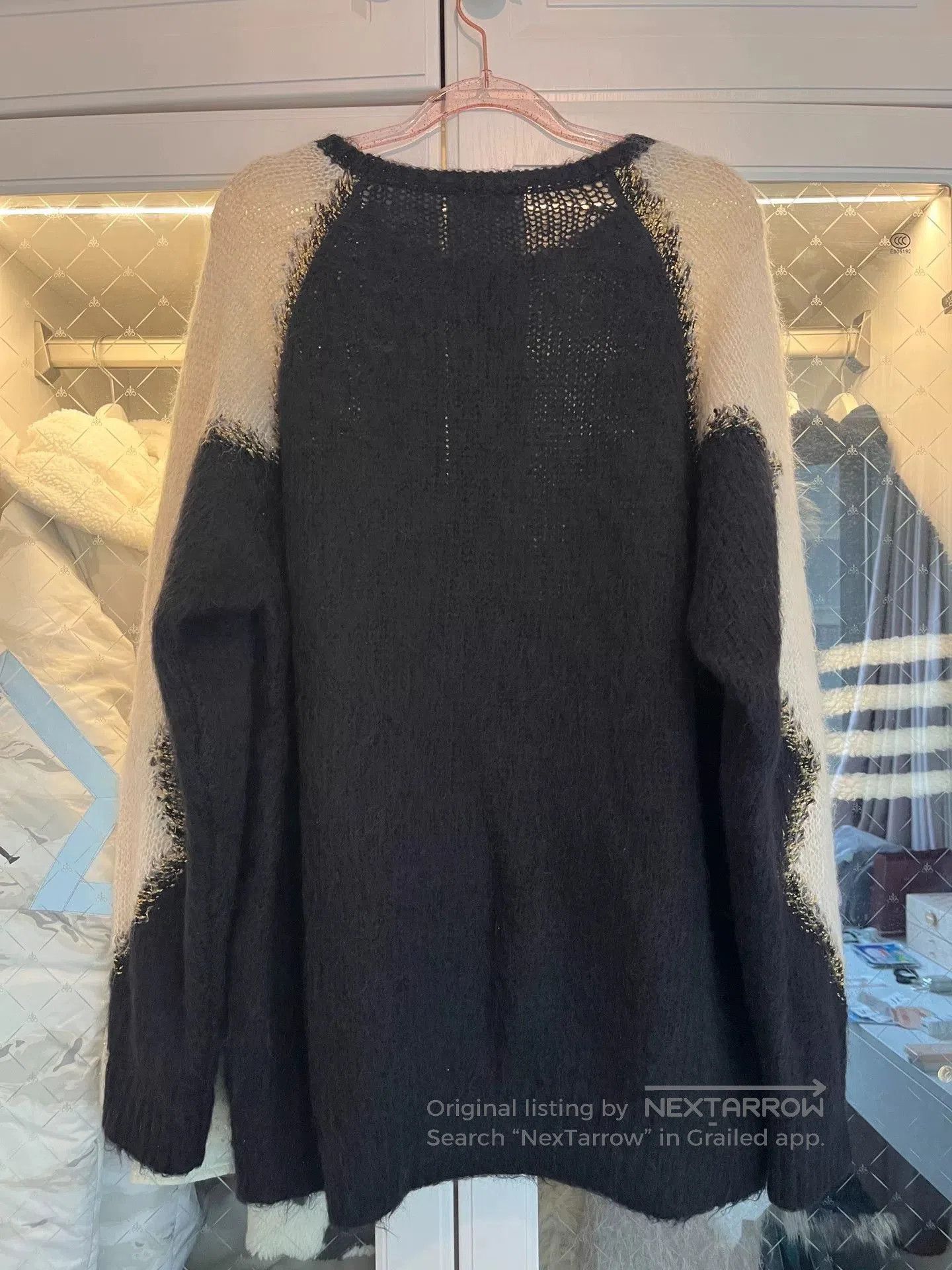 Saint Laurent Paris YSL 2022 Mohair Blend Sweater. Size XL / US 12-14 / IT 48-50 - 2 Thumbnail