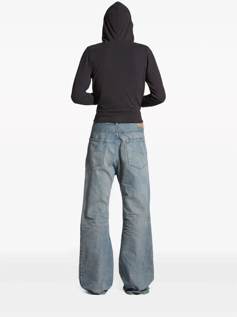 Balenciaga o1bcso1str1225 Flared Denim Pant in Blue Size US 36 / EU 52 - 3 Thumbnail