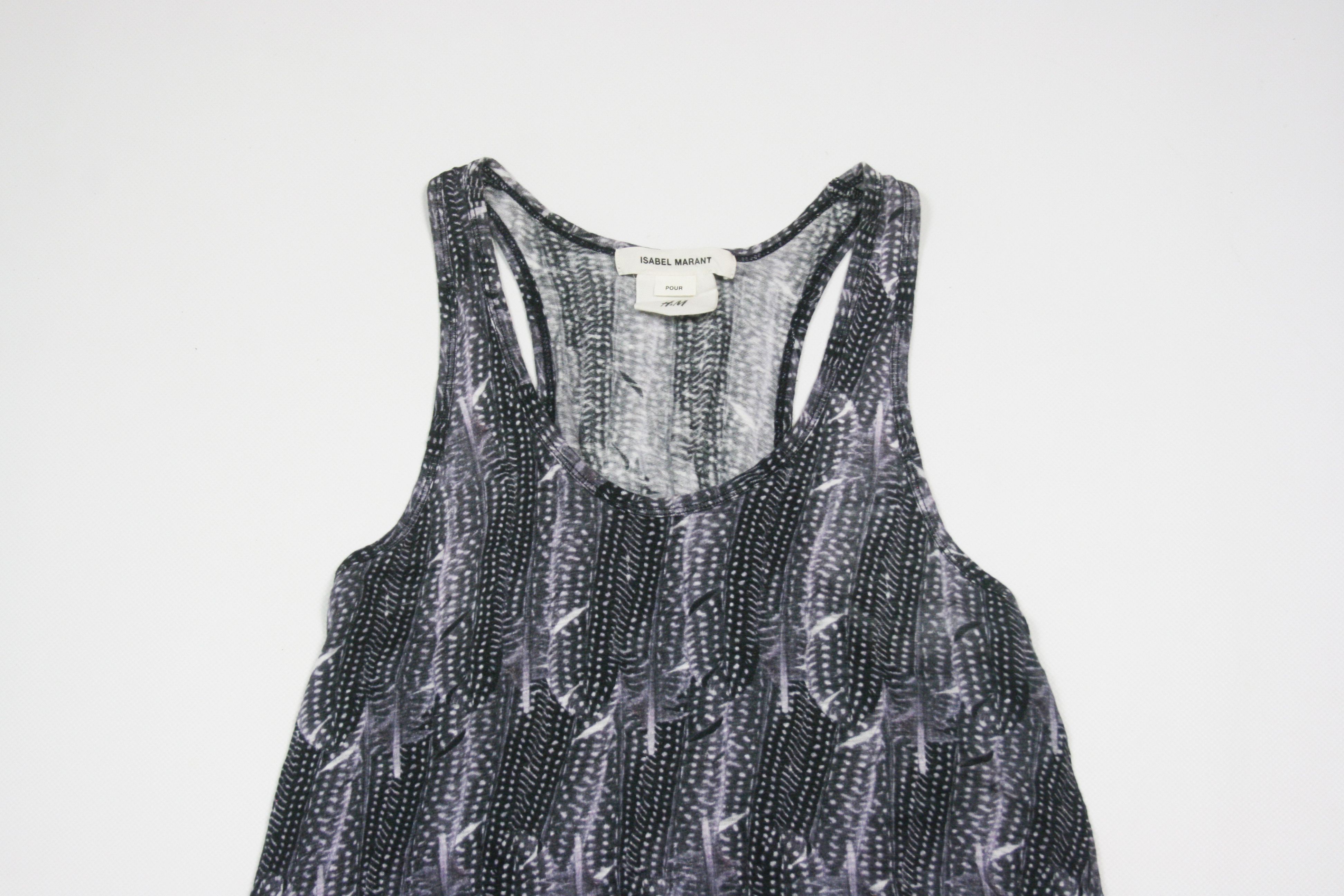 H&M × Isabel Marant Linen Printed Tank Top Size XXS / US 00 / IT 34 - 3 Thumbnail