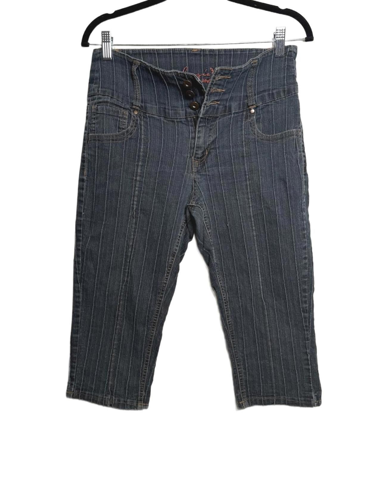 Designer Vintage Y2K Denim Jean Capri Pants Size 32" / US 10 / IT 46 - 1 Thumbnail