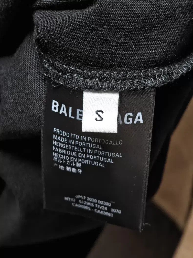 Balenciaga Balenciaga Black Crew Letter Short Sleeve T-Shirt Size US S / EU 44-46 / 1 - 3 Thumbnail