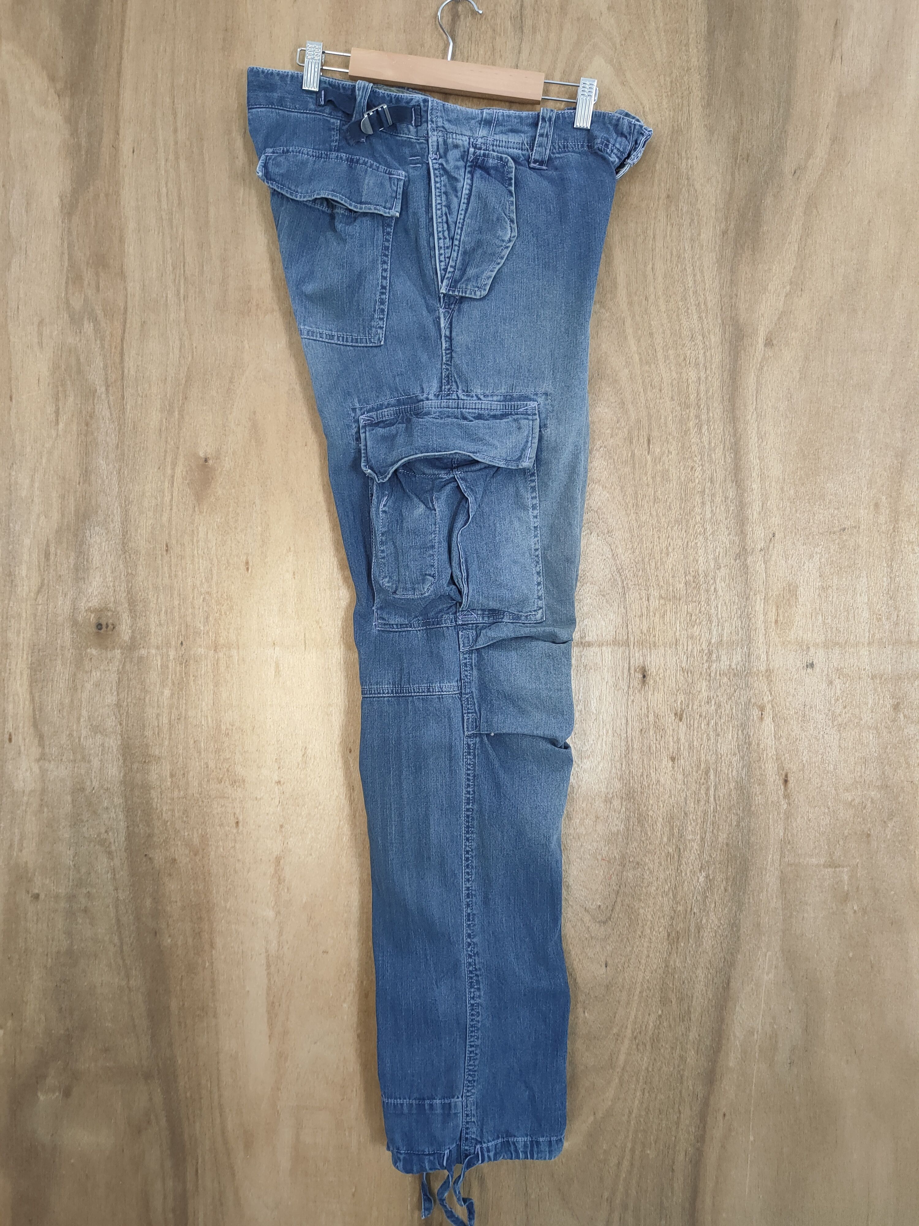 Japanese Brand × Vintage VINTAGE JAPANESE FADED BONDAGE CARGO PANTS Size US 32 / EU 48 - 6 Thumbnail