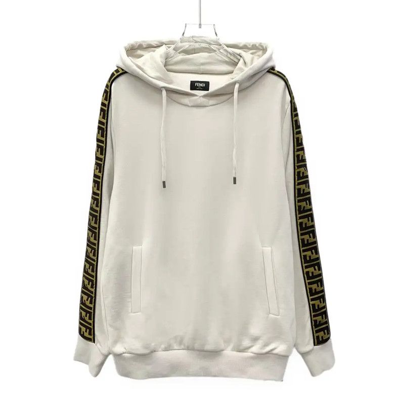 Fendi Fendi Beige Wool Women's Hoodie 0089 Size L / US 10 / IT 46 - 1 Thumbnail