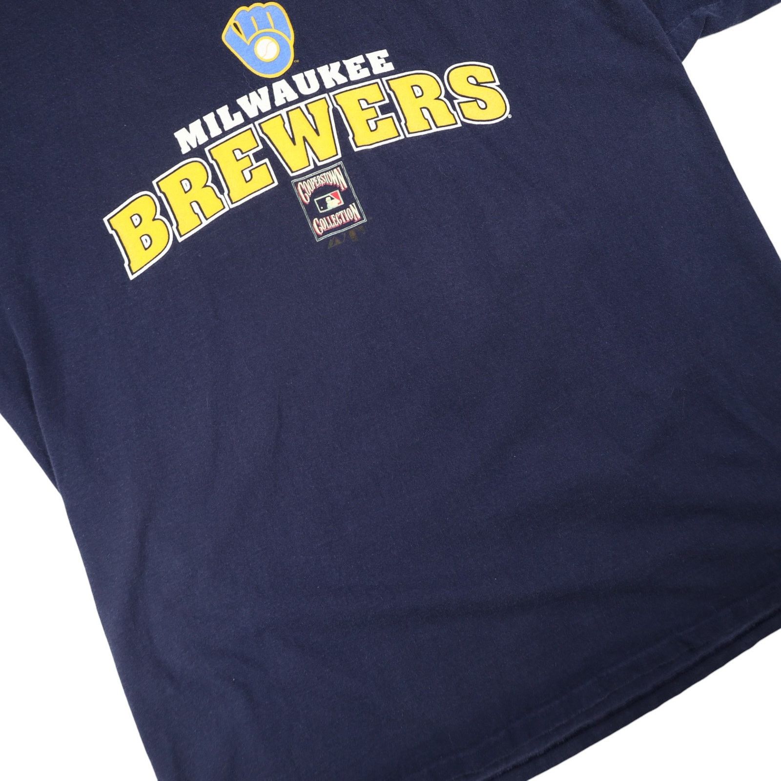 MLB × Majestic × Vintage Vintage Majestic Wilwaukee Brewers Graphic T Shirt Size US XL / EU 56 / 4 - 3 Thumbnail