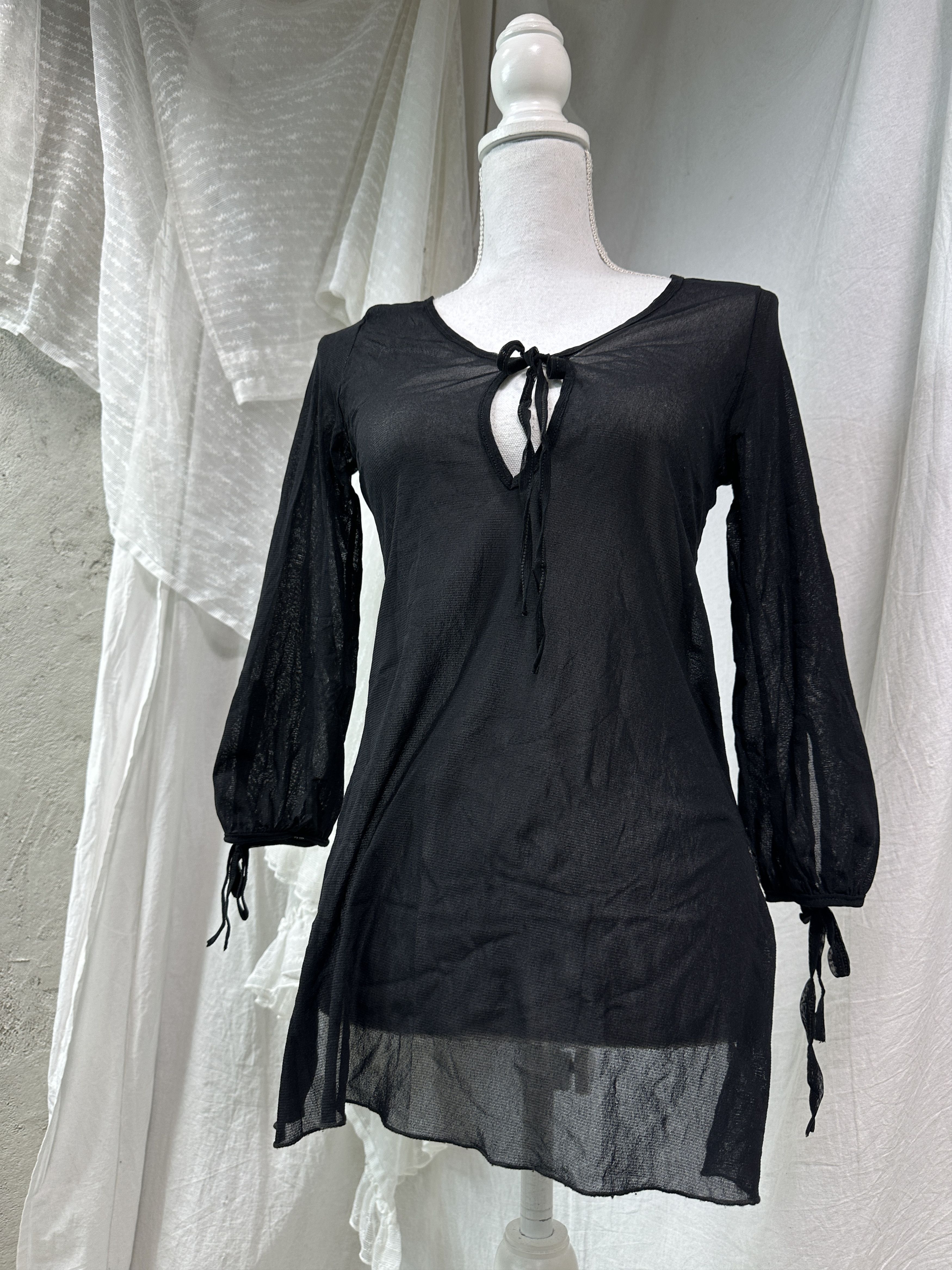 Vintage Vintage Avant Garde Mesh Lightweight Dress / Tunic Y2K Size S / US 4 / IT 40 - 1 Thumbnail