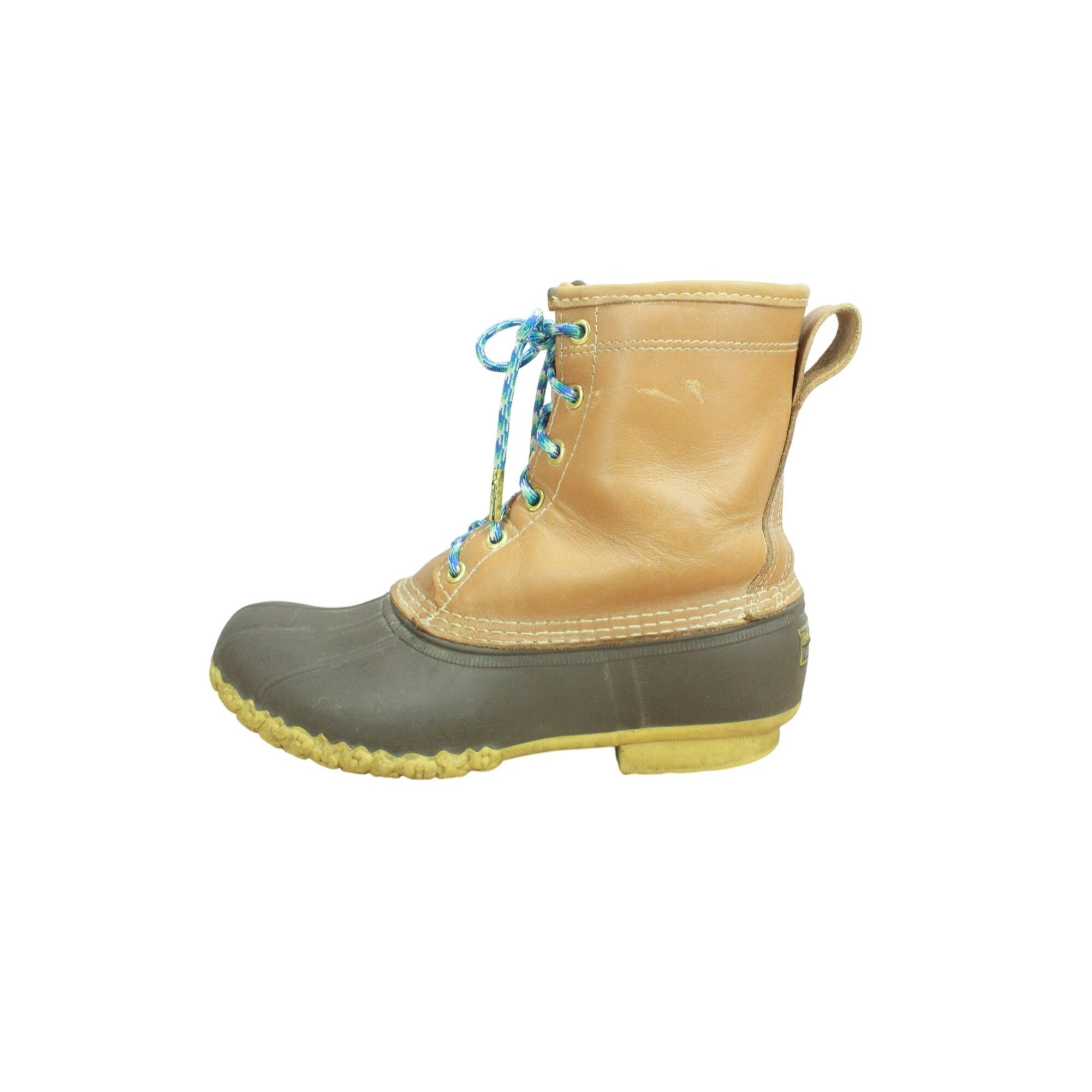 Goretex L.L. Bean Leather LL Bean Women s 8 Gore tex Insulated Mid Calf Duck Boots Grailed
