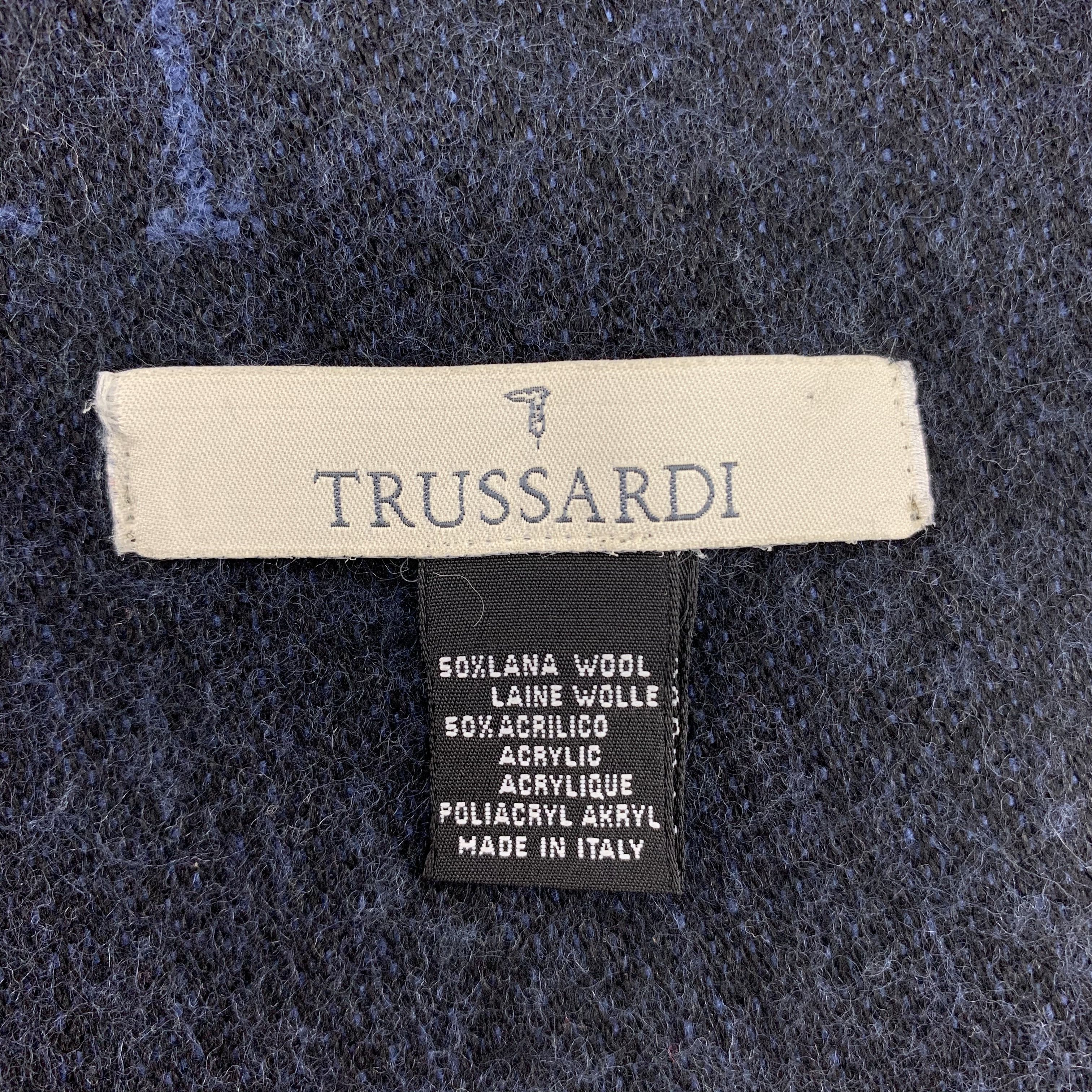 Trussardi Trussardi Scarf Wool Muffler Neck Wrap BL4371 Size ONE SIZE - 6 Thumbnail