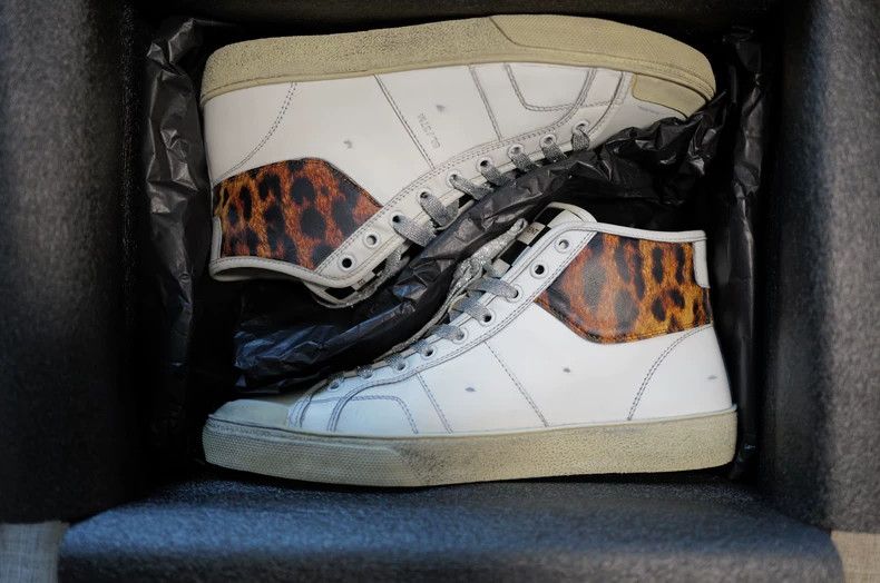 Saint Laurent Paris saint laurent surf sneaker in leopard print Size US 10 / EU 43 - 1 Thumbnail