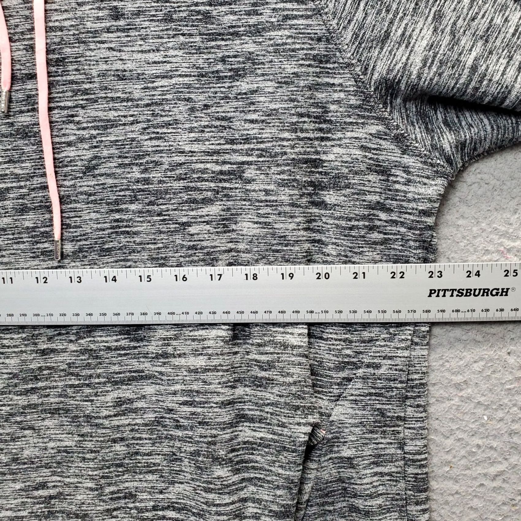 Vintage Lukka Hoodie Womens Large Gray Space Dye Thumb Hole Pullover Hoodie Space Dye Womens Large Gray Lukka Hoodie Size L / US 10 / IT 46 - 4 Thumbnail