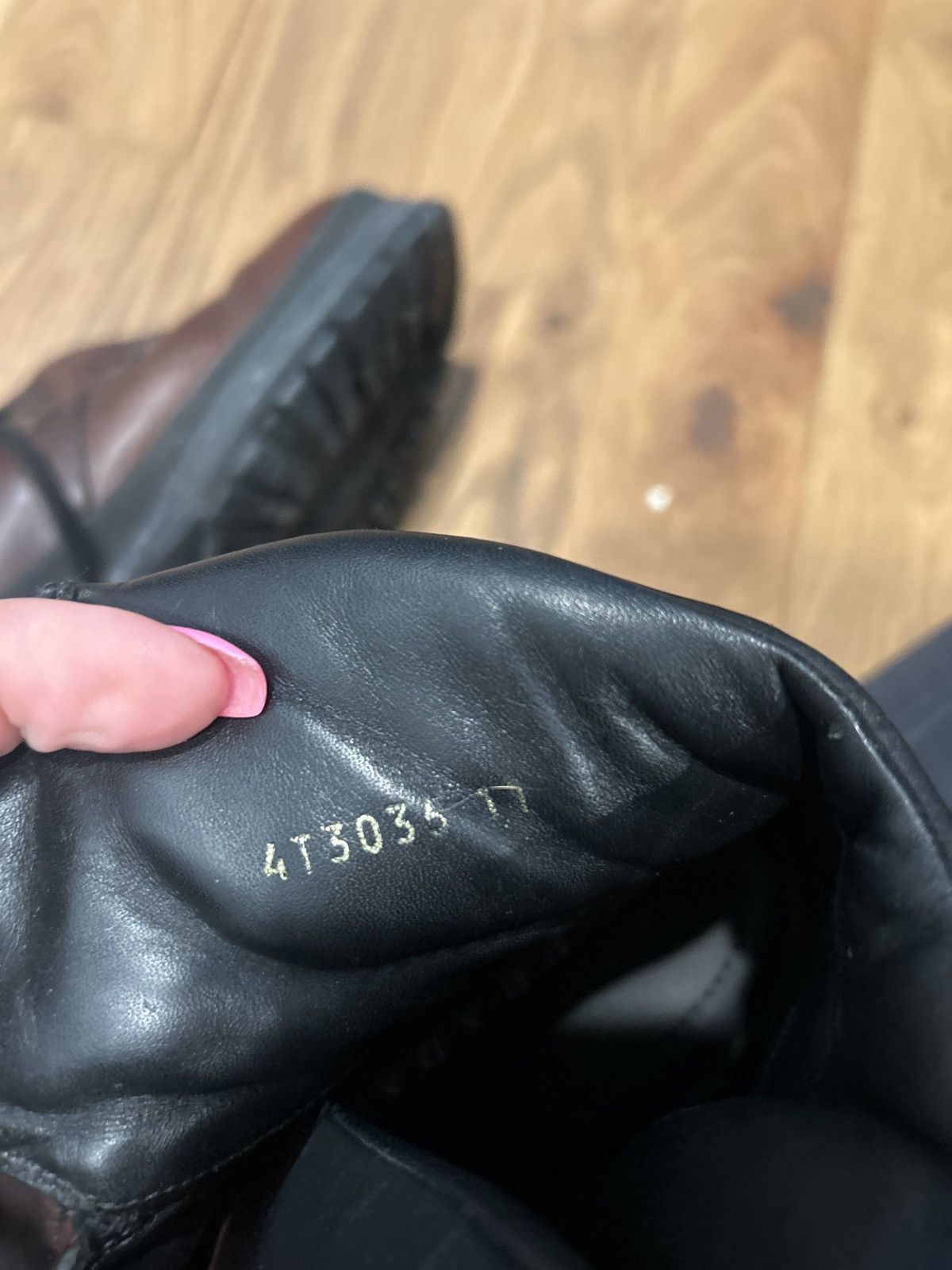 Prada Prada Men’s Leather Lug Sole Combat Boots– Made in Italy Size US 11 / EU 44 - 5 Thumbnail