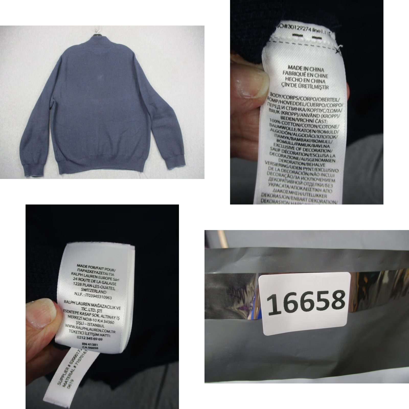 Polo Ralph Lauren Polo Ralph Lauren Sweater Mens 2XL Blue Pima Cotton Half Zip Pullover Pony Logo Size US XXL / EU 58 / 5 - 9 Thumbnail