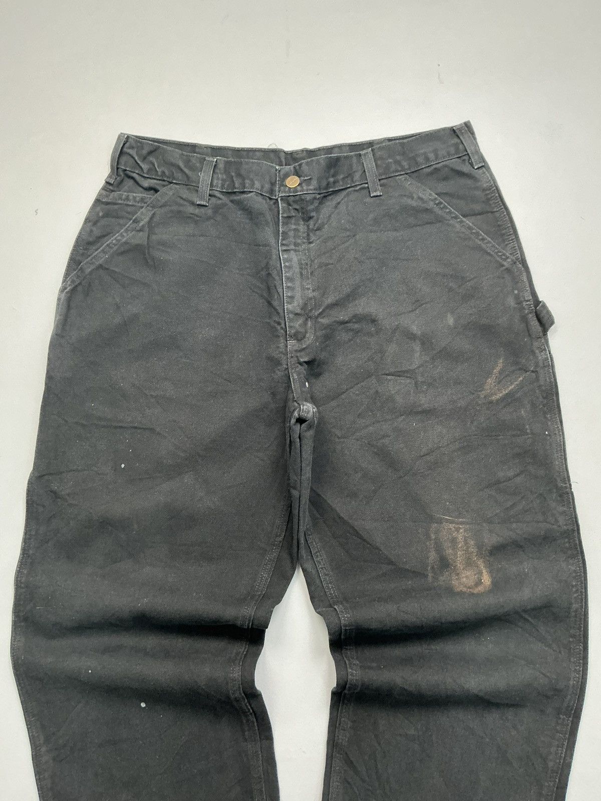 Carhartt Vintage Carhart B11 BLK Carpenter Workwear denim Size US 36 / EU 52 - 3 Thumbnail