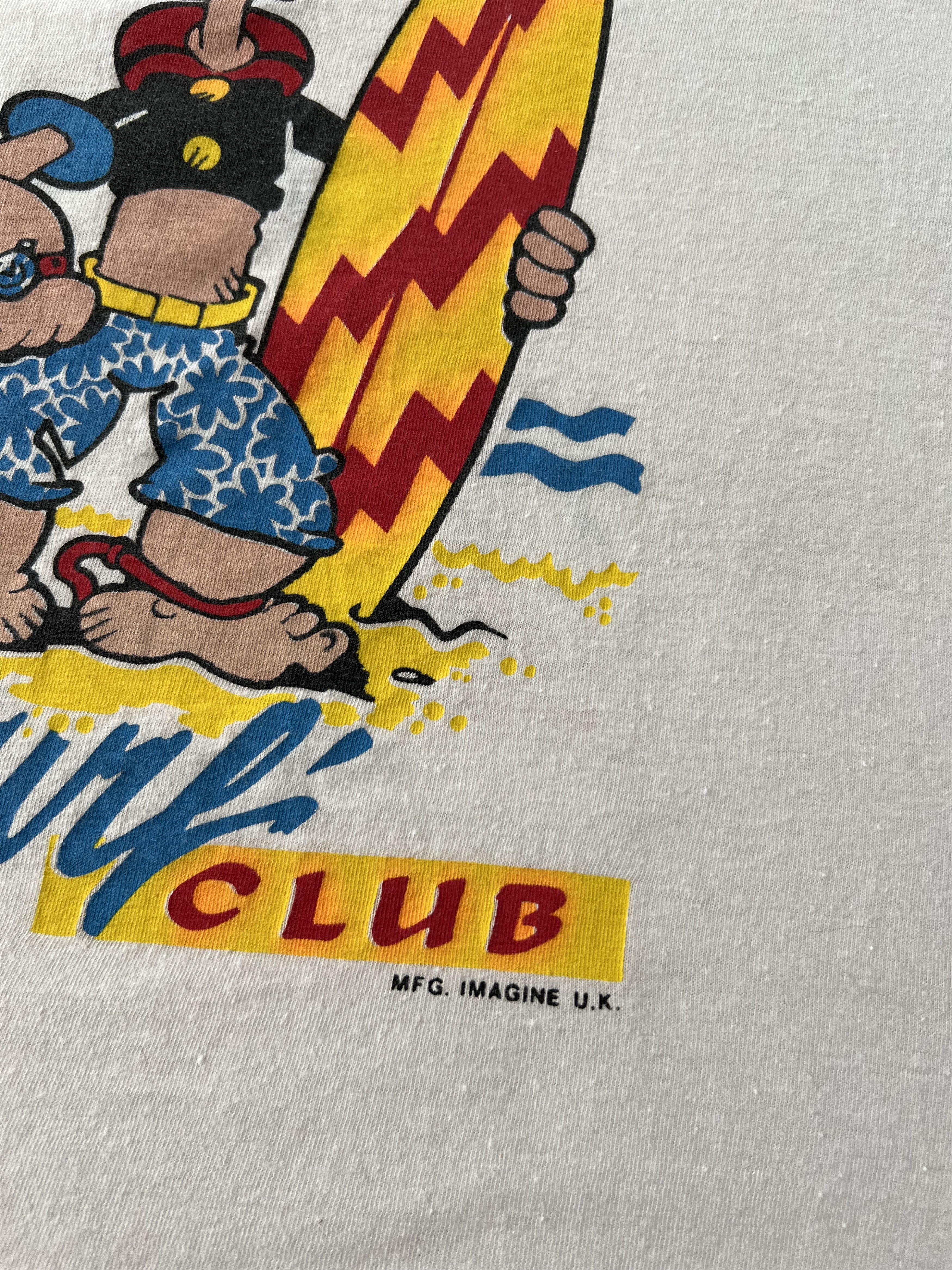 Cartoon Network Vintage 1990 Popeye Beach and Surf Club Cartoon T-shirt Size US M / EU 48-50 / 2 - 6 Thumbnail