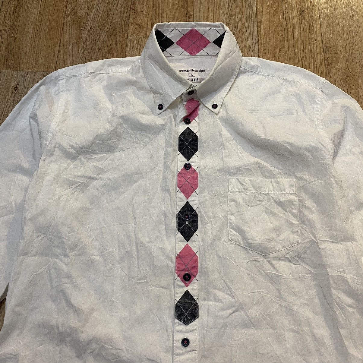 Japanese Brand 2000s Semantic Design Slim Fit Shirts Button Up Size US L / EU 52-54 / 3 - 7 Thumbnail
