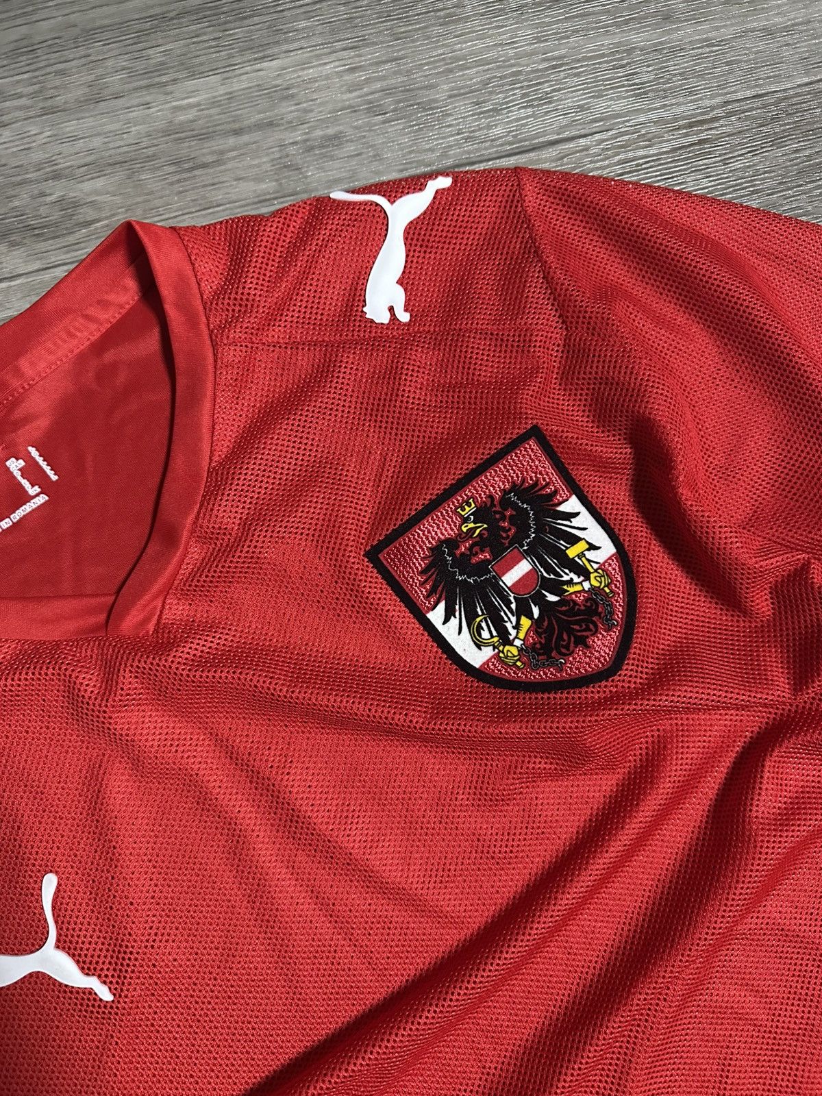 Puma 🫧 PUMA AUSTRIA TEAM JERSEY HOME ss2008/2010 RED TRIKOT Size US L / EU 52-54 / 3 - 5 Thumbnail