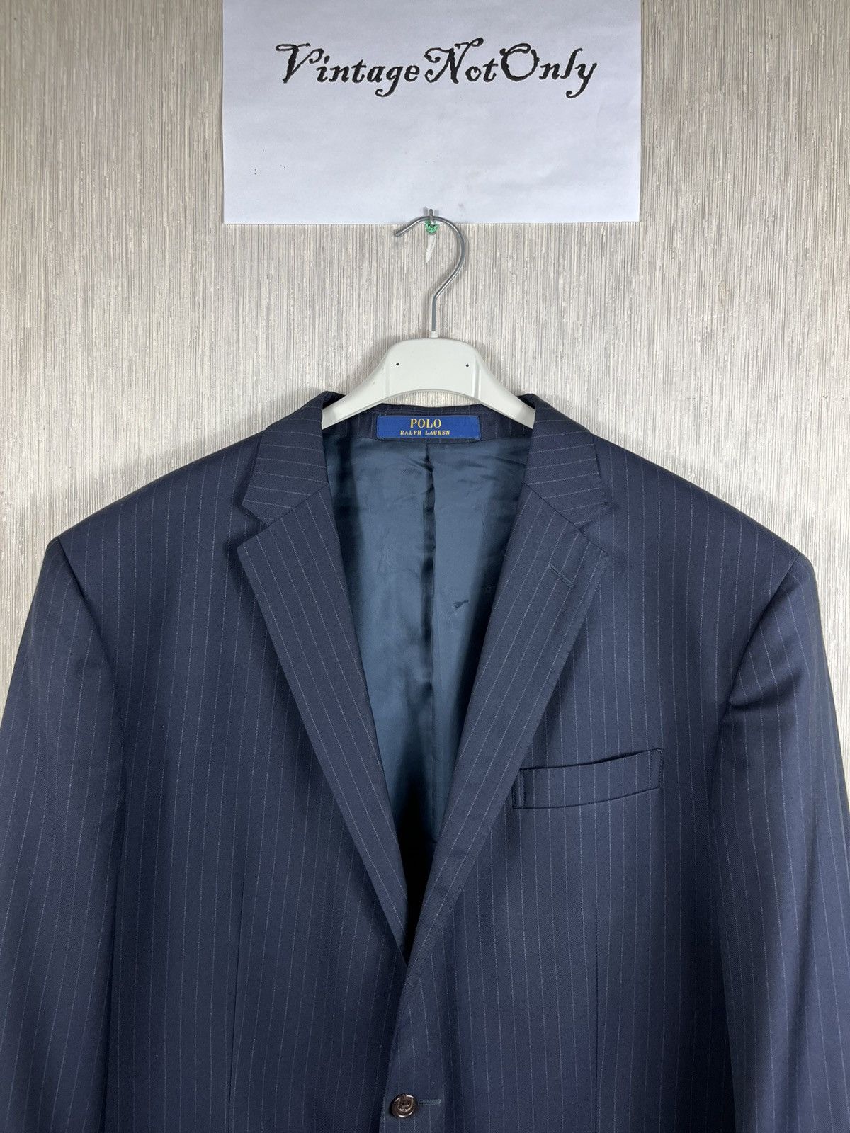 Polo Ralph Lauren × Ralph Lauren Polo Ralph Lauren wool navy light striped blazer jacket Size 48R - 5 Thumbnail