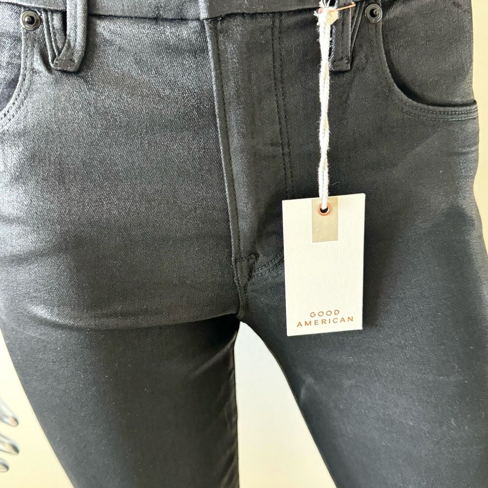 Good American NWT! Good American Black Jeans, Size 2/26 Size 26" / US 2 / IT 38 - 3 Thumbnail