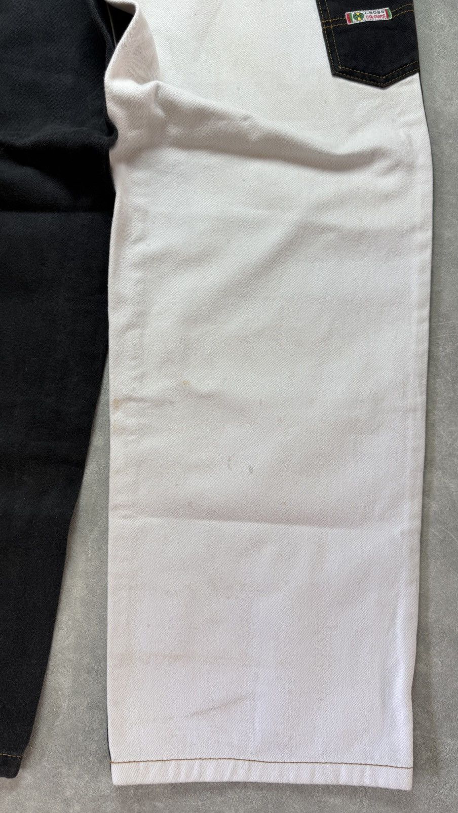 Cross Colours Rare Vintage 90s Cross Colour Two Tone Denim Size US 31 - 10 Thumbnail