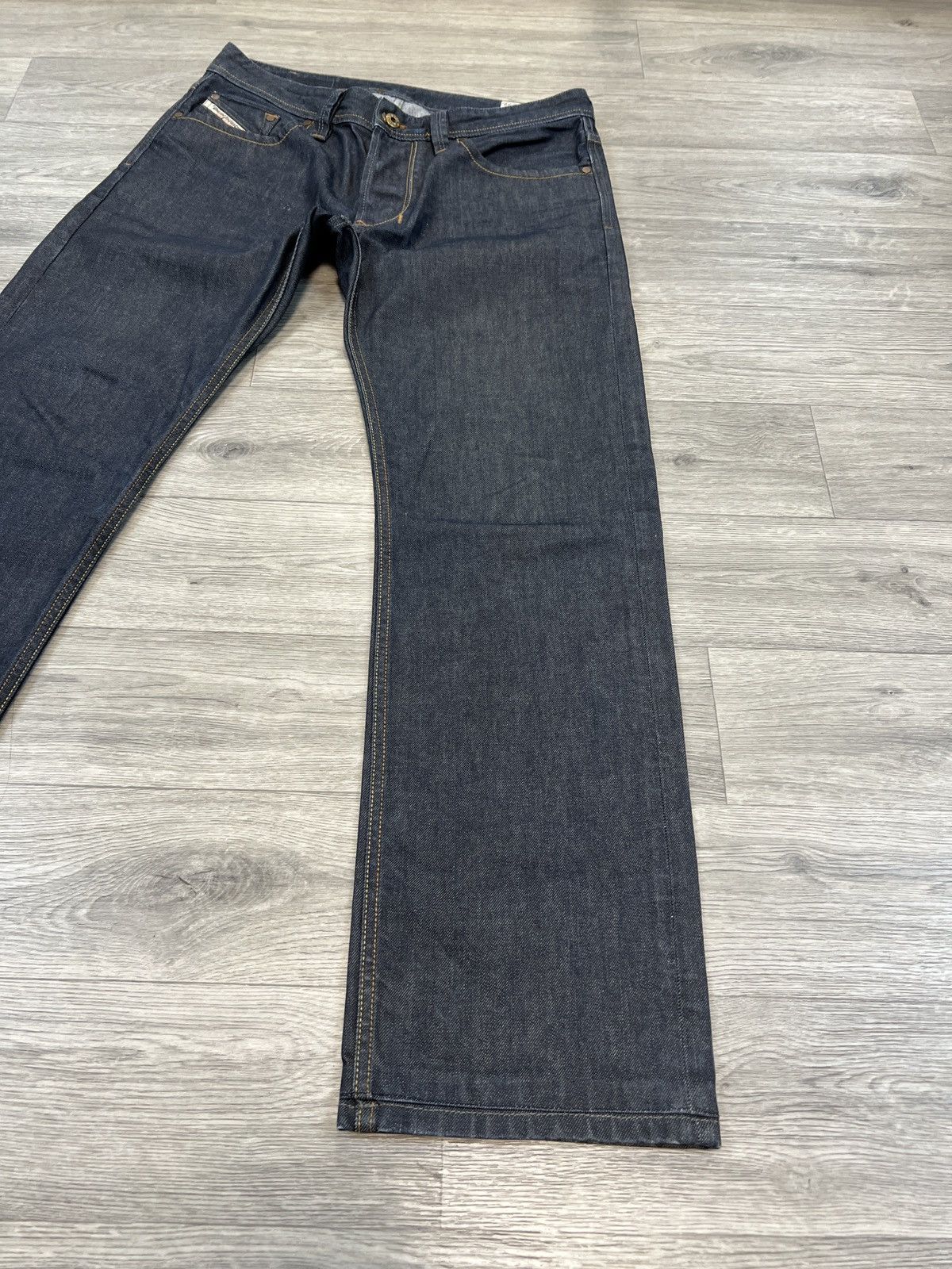 Diesel Vintage Diesel Industry Denim Jeans Straight Fit Dark Wash Size US 31 - 8 Thumbnail