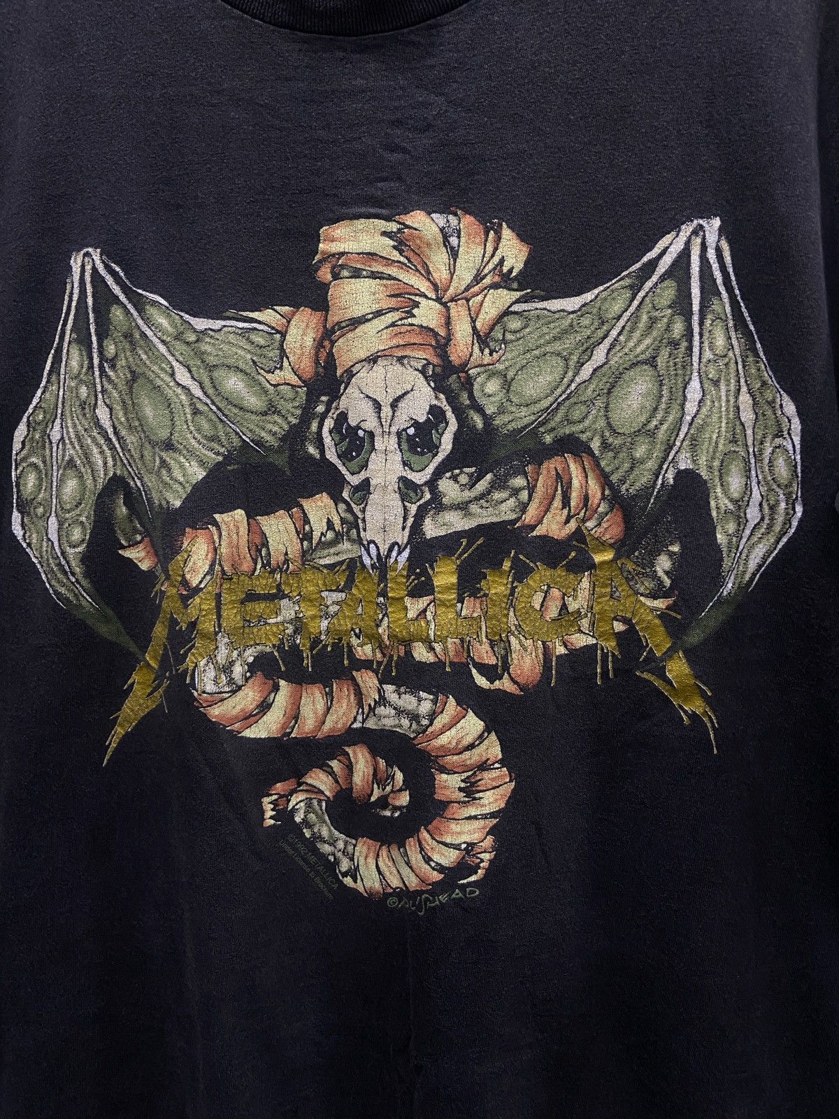 Band Tees Vintage 1992s Metallica Pushead Metal Tour Rock Band TShirt Size US XL / EU 56 / 4 - 4 Thumbnail