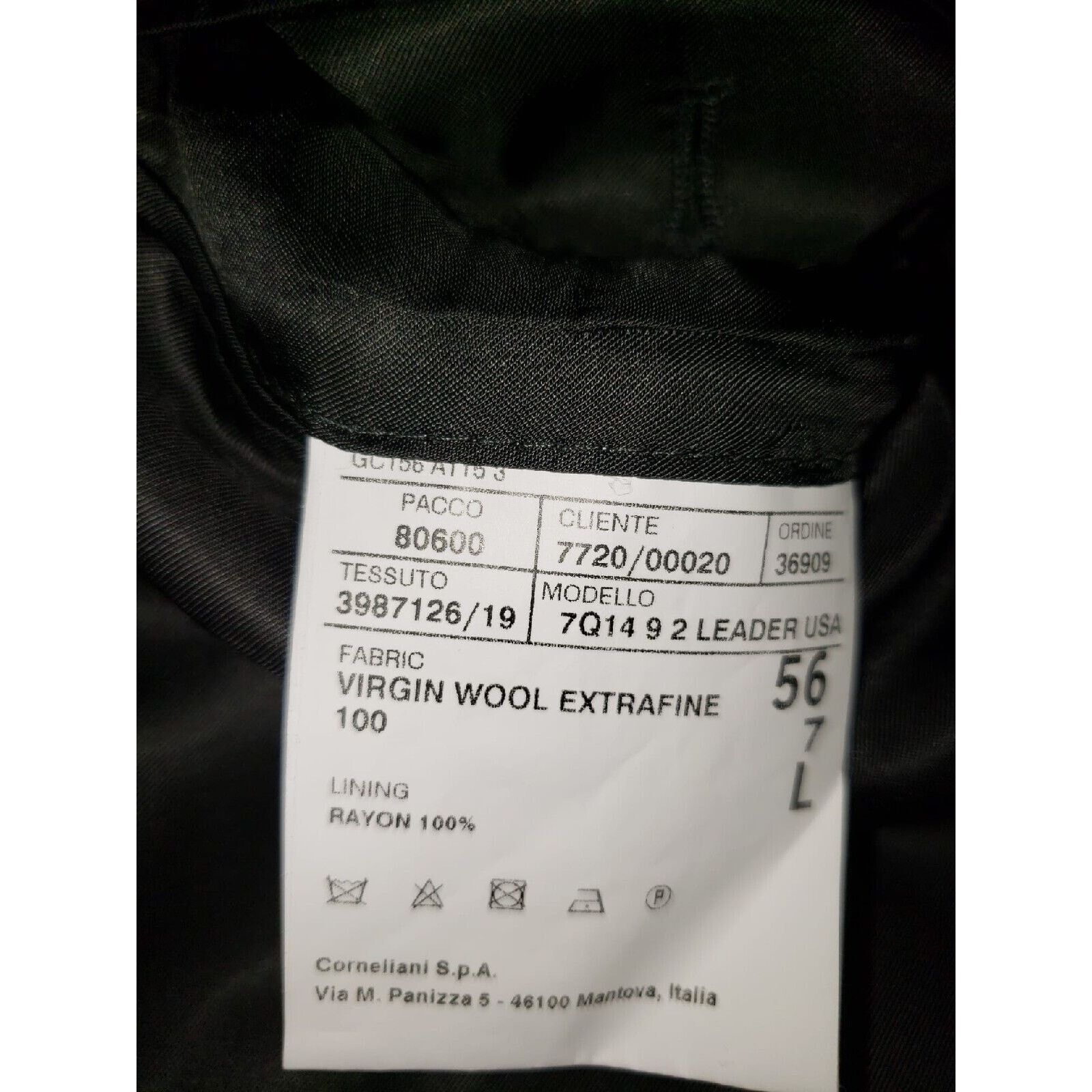 Corneliani Corneliani 100% Virgin Wool Size 46L ($1400 Original Price) Size 46L - 7 Thumbnail