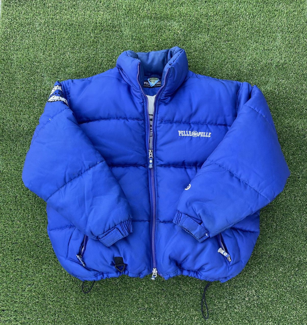 image of Vintage 90's Marc Buchanan Pelle Pelle Puffer Jacket in Blue, Men's (Size 2XL)