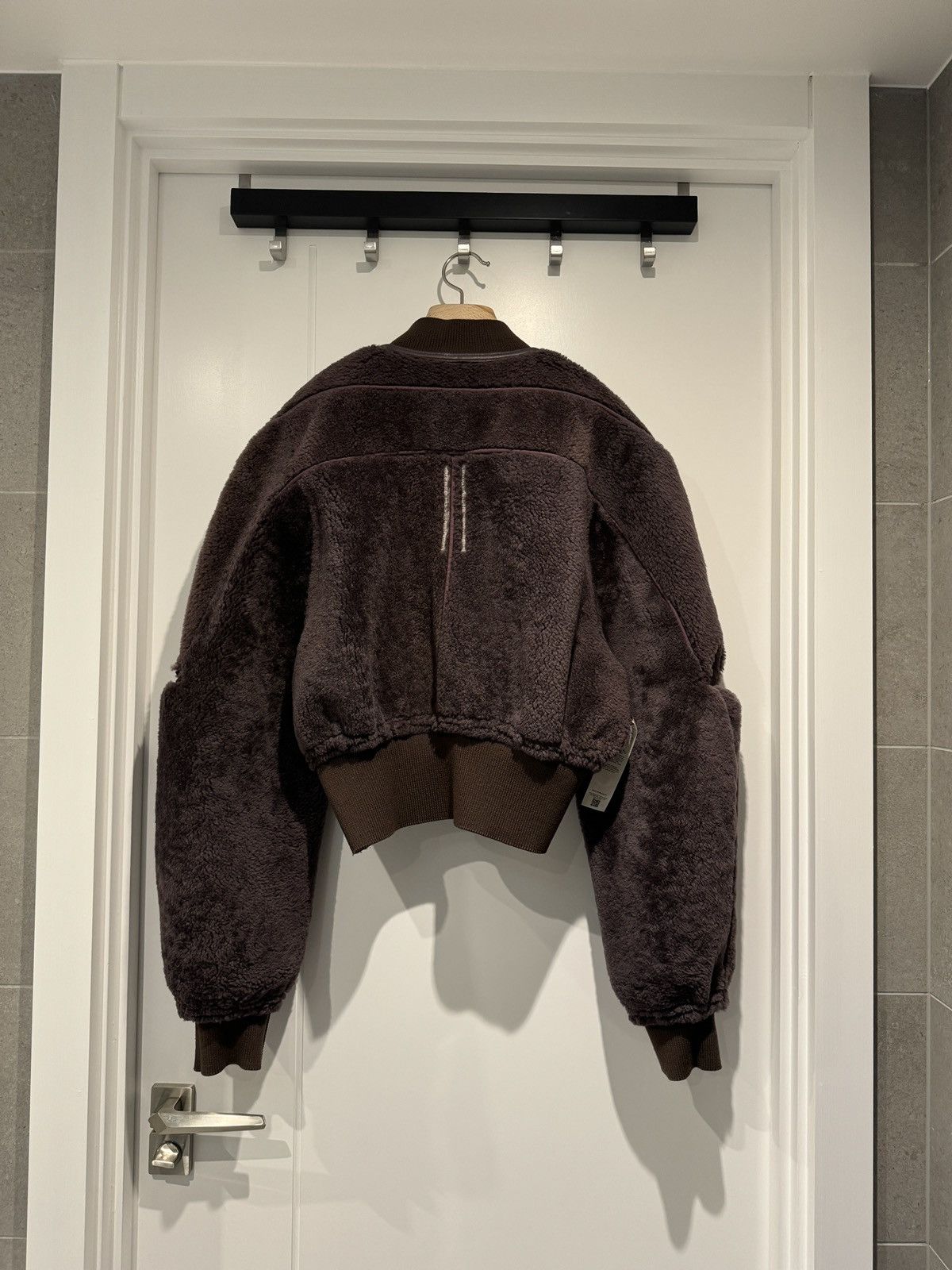 Rick Owens RICK OWENS SHEARLING GIRDERED BOMBER 48 Size US M / EU 48-50 / 2 - 14 Thumbnail