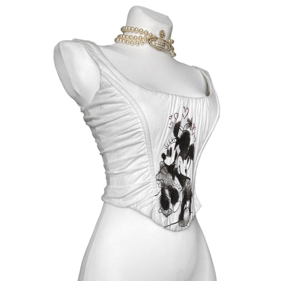 image of Dolce Gabbana Dolce And Gabbana Corset Fall 2004 in White, Women's (Size Small)