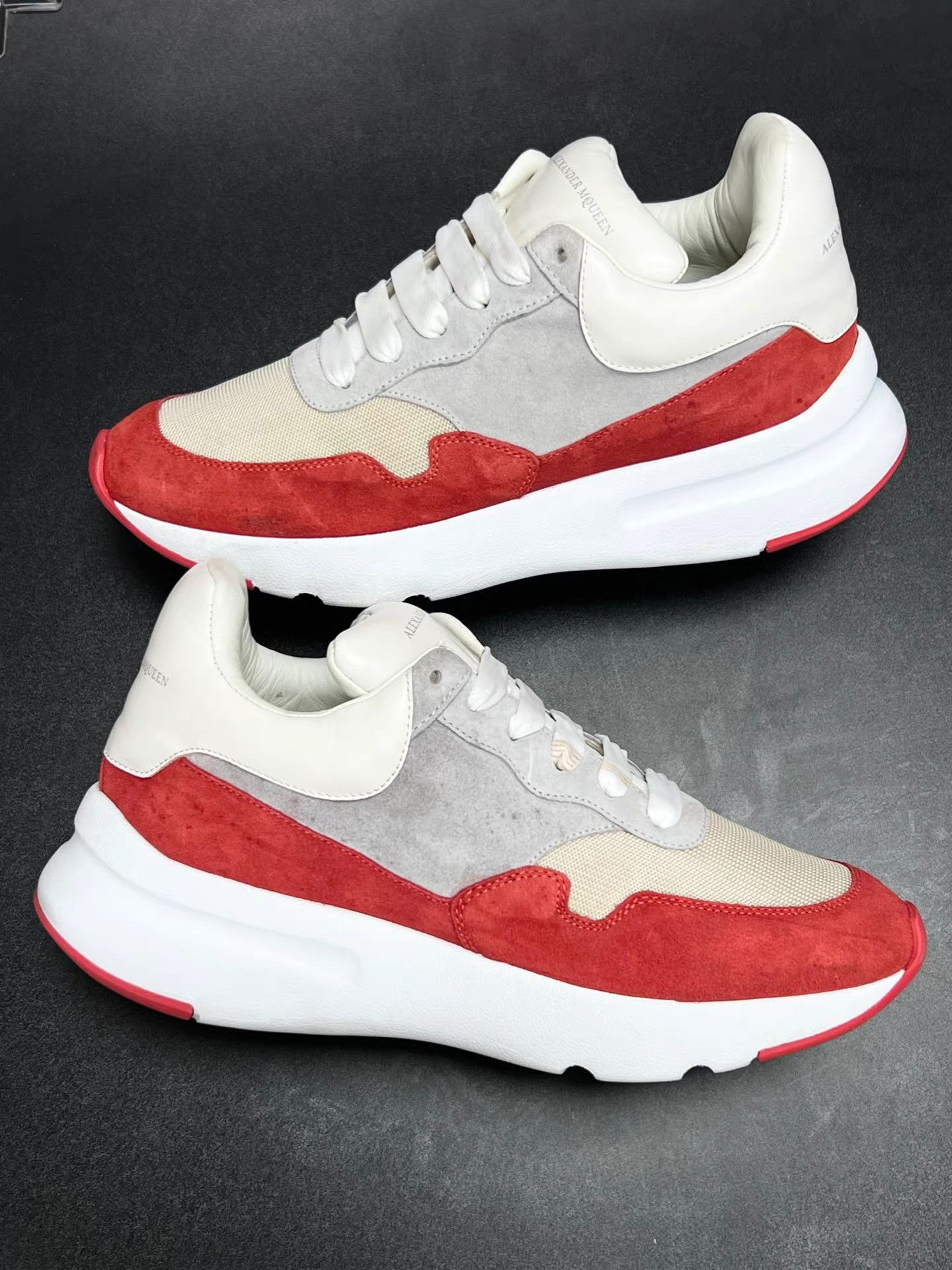Alexander McQueen MCQ Alexander McQueen Sprint Runner White/Red Sneakers K15 Size US 9 / EU 42 - 5 Thumbnail