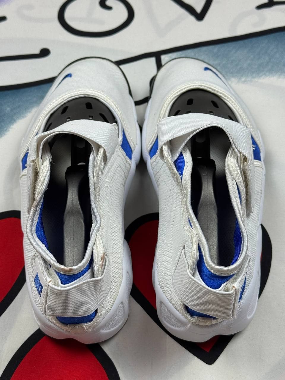 Nike Nike Air Rifts White Royal Blue and Black Trainers Size US 6 / IT 36 - 6 Thumbnail