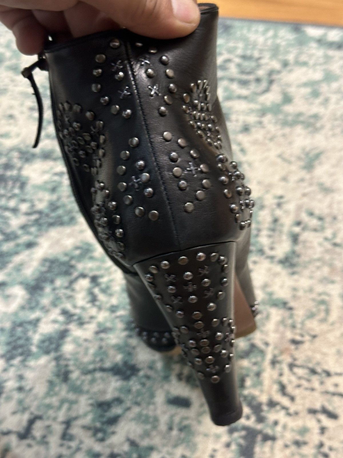 Alaia ALAÏA Leather Zipper Studded Accent Boots Size US 8.5 / IT 38.5 - 8 Thumbnail