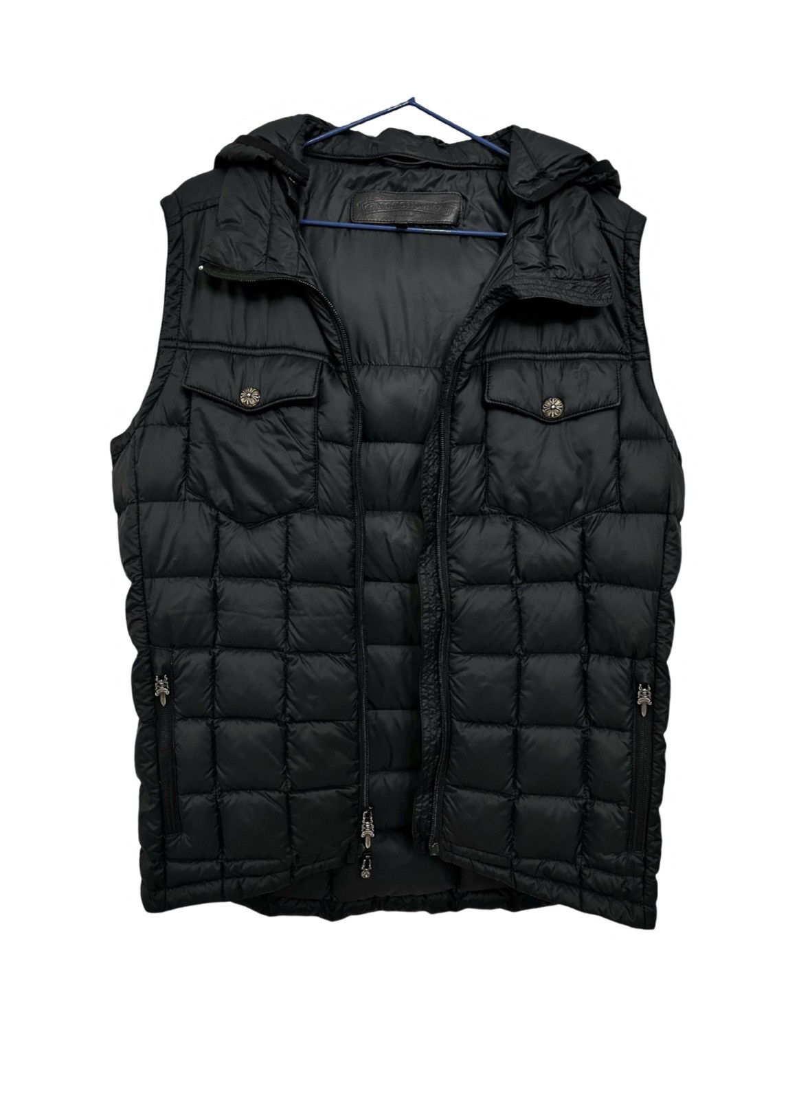 Chrome Hearts Hooded down puffer vest Size US M / EU 48-50 / 2 - 1 Thumbnail