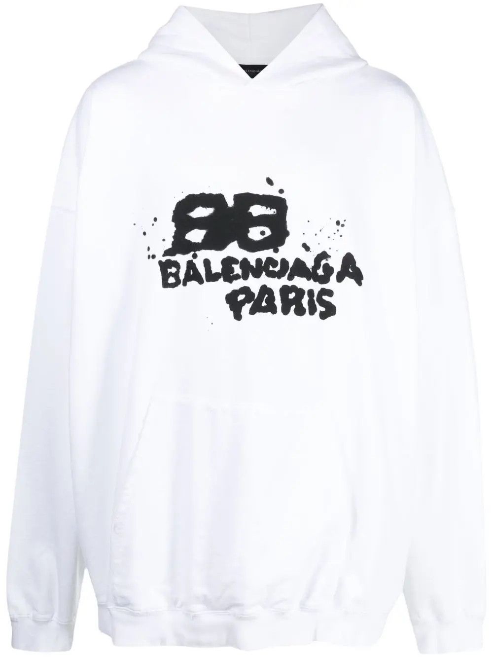 Balenciaga o1w1db11225 Hand-Drawn BB Icon Hoodie Large Fit Size US XS / EU 42 / 0 - 1 Thumbnail