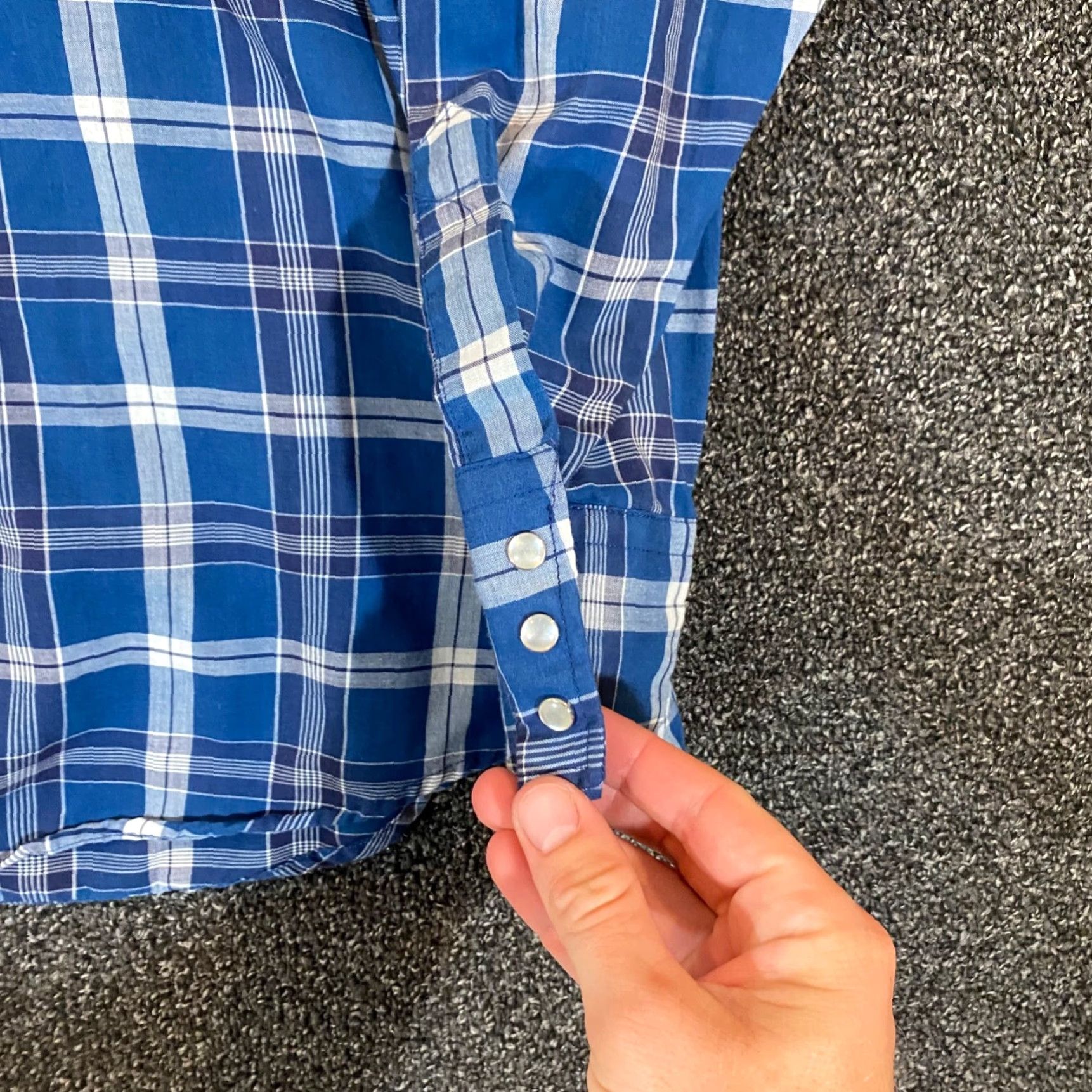 Vintage VINTAGE Youngbloods Shirt Mens 3X Big Man Blue Plaid Pearl Snap Western Wear Size US XXL / EU 58 / 5 - 4 Thumbnail