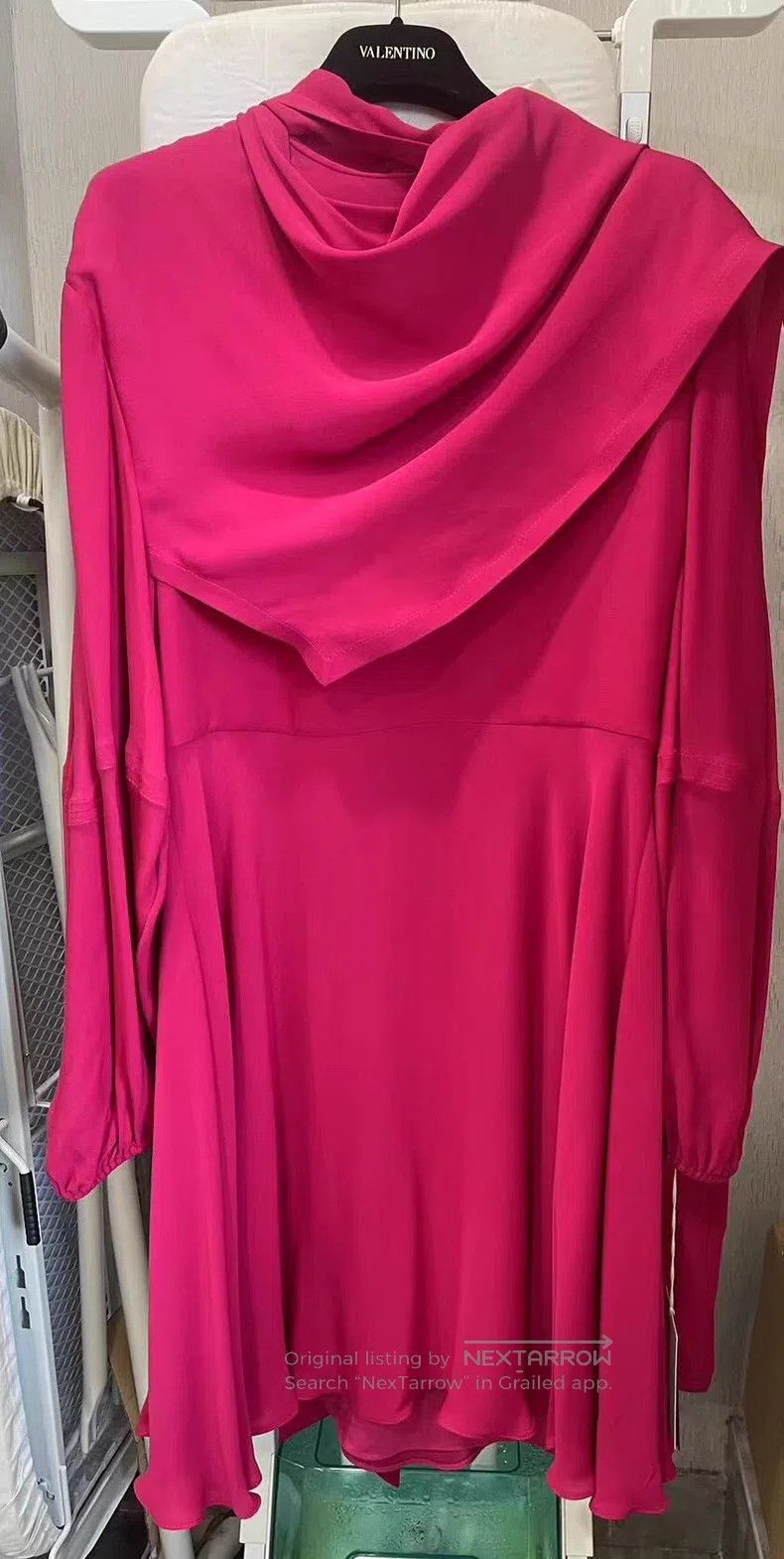 Valentino Valentino Rose pink silk dress Size L / US 10 / IT 46 - 2 Thumbnail