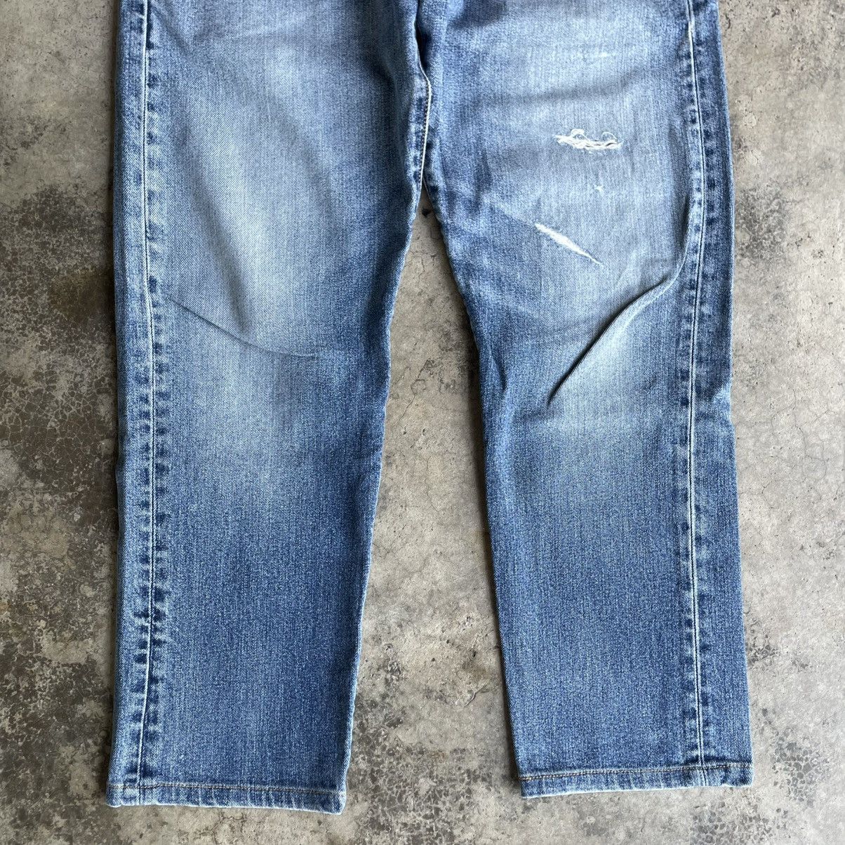 Levi's Vintage Clothing 🔥Vintage Levis 502 Big E Stoned Washed Ripped Distress Jeans Size US 31 - 3 Thumbnail