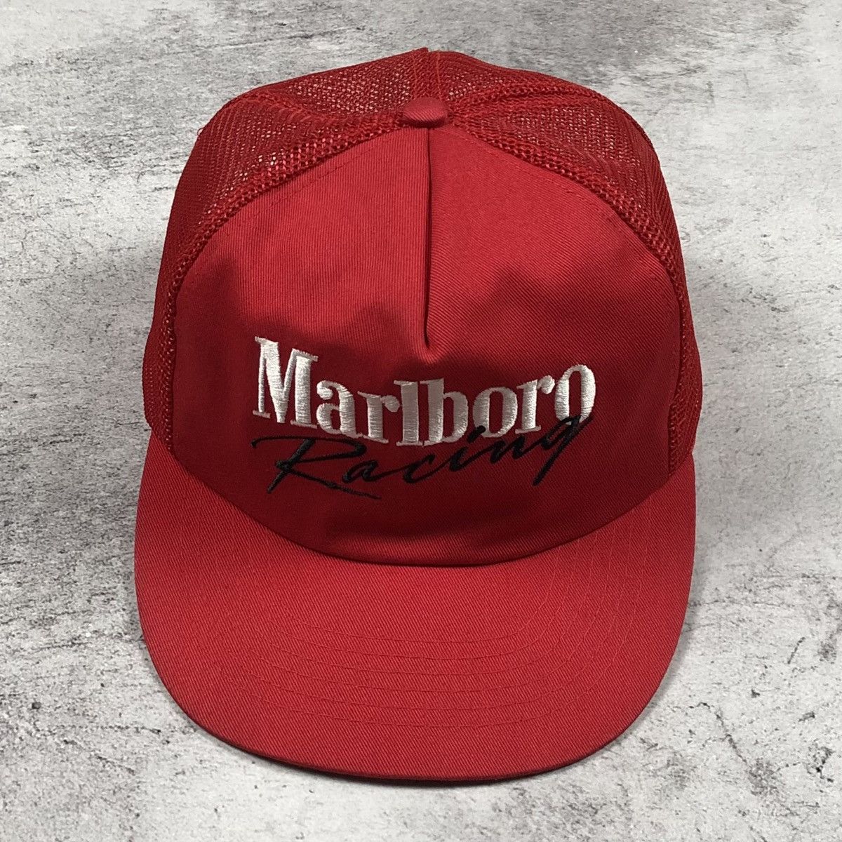 Marlboro 90s Rare Marlboro Racing Vintage Taiwan Trucker Cap Size ONE SIZE - 2 Thumbnail