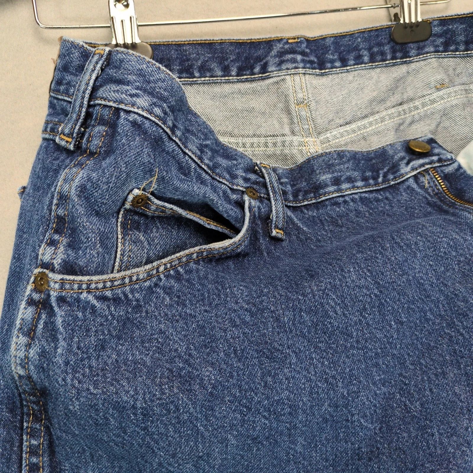 Wrangler 90s-Y2K Wrangler Jeans Men's 40x30 Regular Fit Straight Leg Size US 40 / EU 56 - 10 Thumbnail