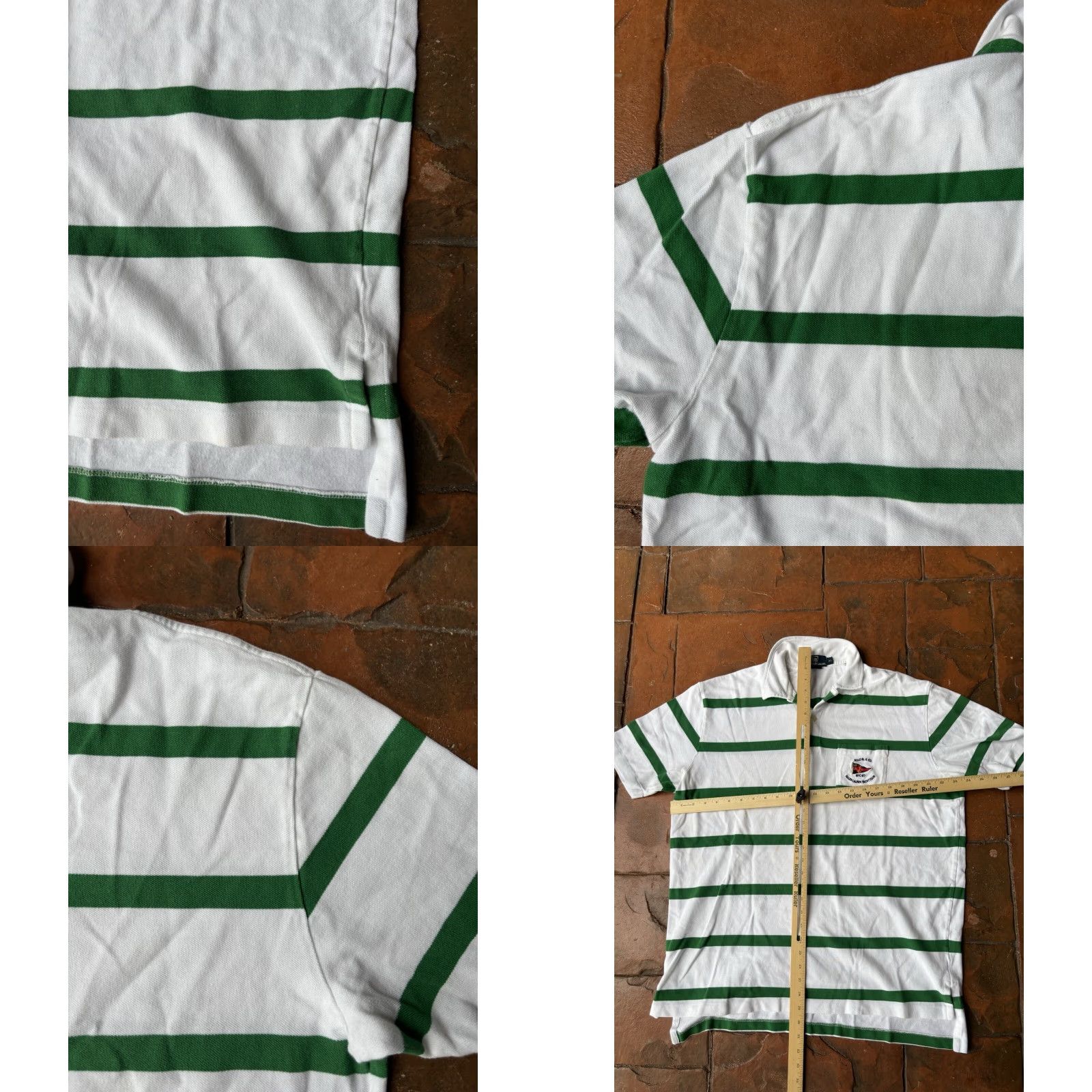 Polo Ralph Lauren VINTAGE Polo Ralph Lauren Yacht Club Striped Polo Shirt Mens XL Size US XL / EU 56 / 4 - 8 Thumbnail