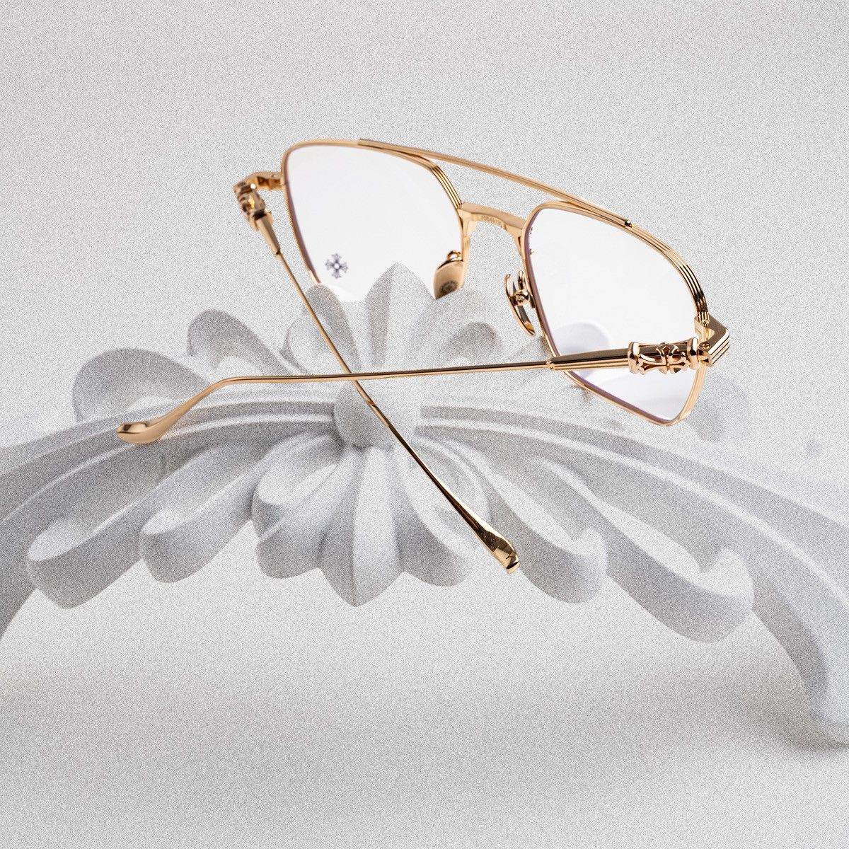 Chrome Hearts CHROME HEARTS MAGNUM II BORDELLO GOLD PLATED GLASSES Size ONE SIZE - 7 Thumbnail
