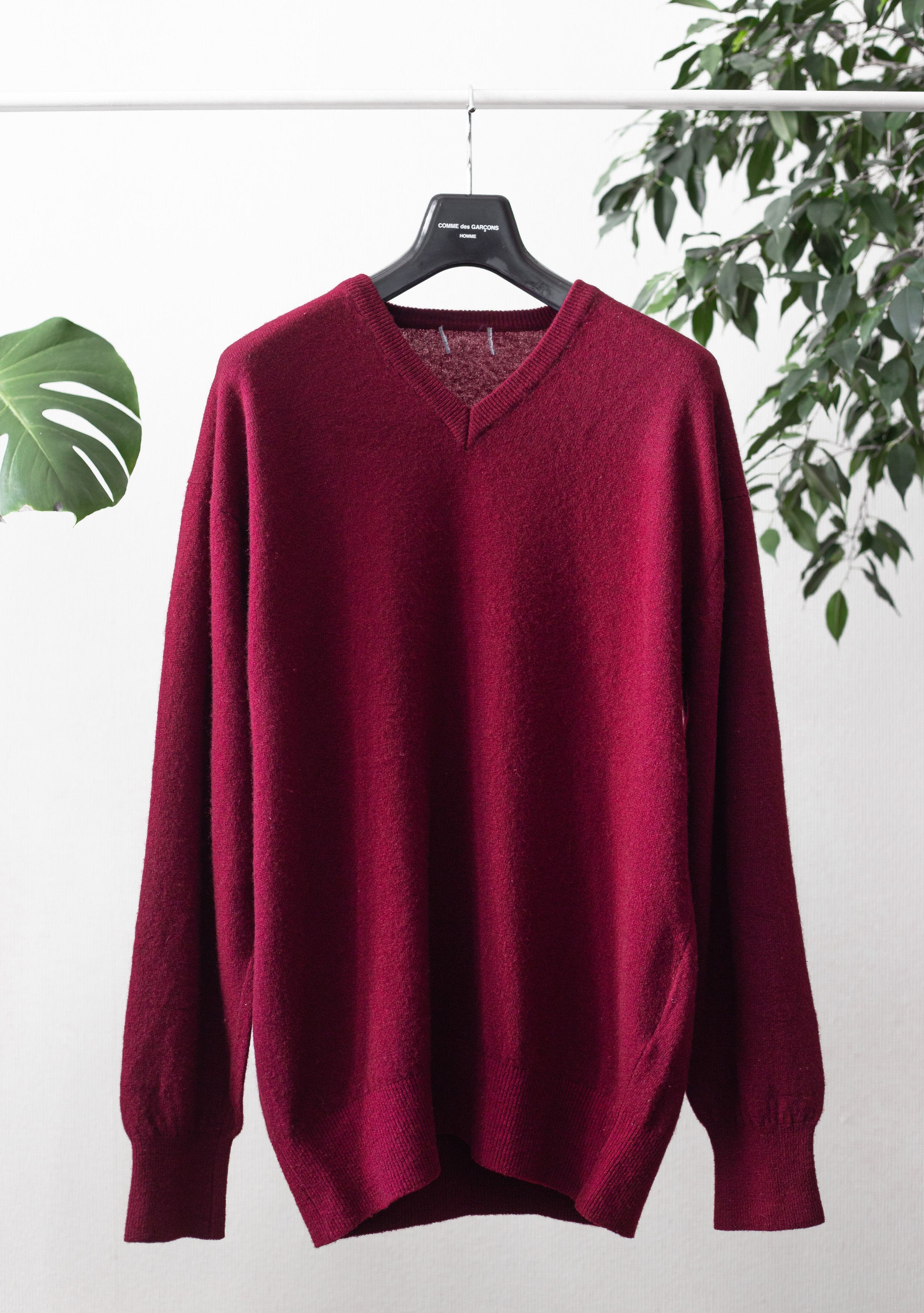 Comme des Garcons Homme vintage v-neck sweater Size US M / EU 48-50 / 2 - 1 Thumbnail