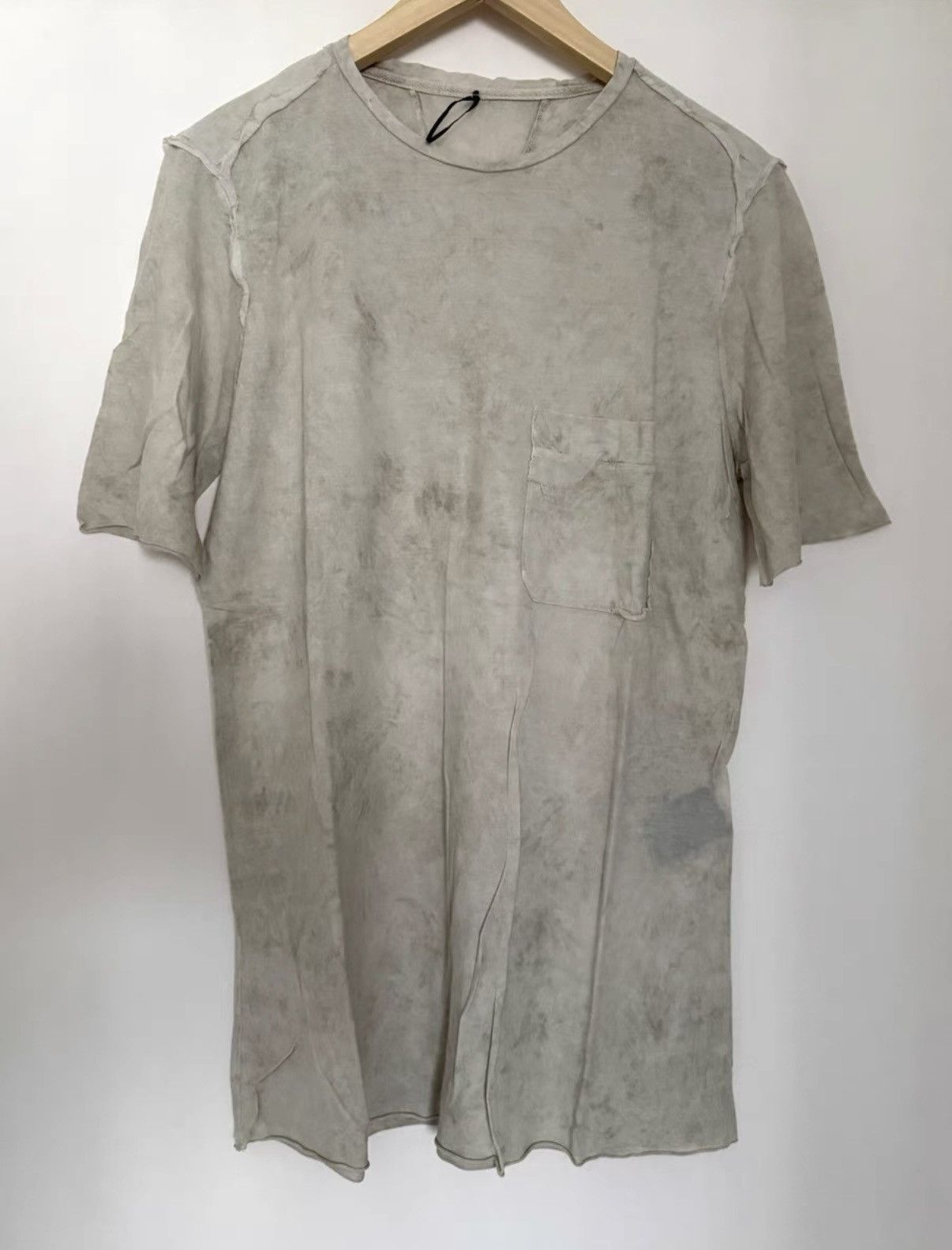 Masnada Masnada Off-White Distressed Men's T-Shirt Size US L / EU 52-54 / 3 - 1 Thumbnail
