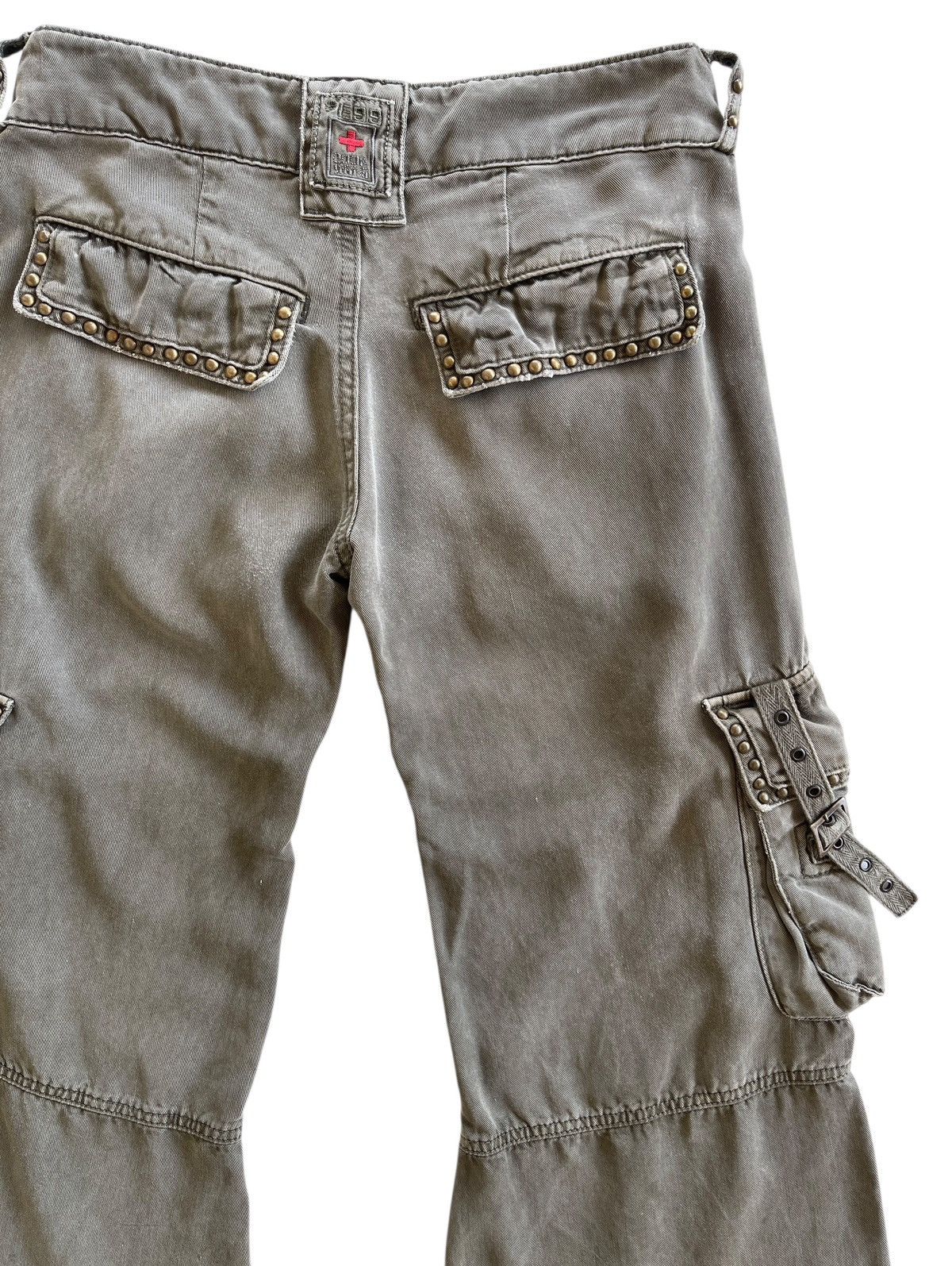 Cook Jeans Y2K Studded Bondage Flare Cargo If Six Was Nine Pants Size 28" / US 6 / IT 42 - 12 Thumbnail