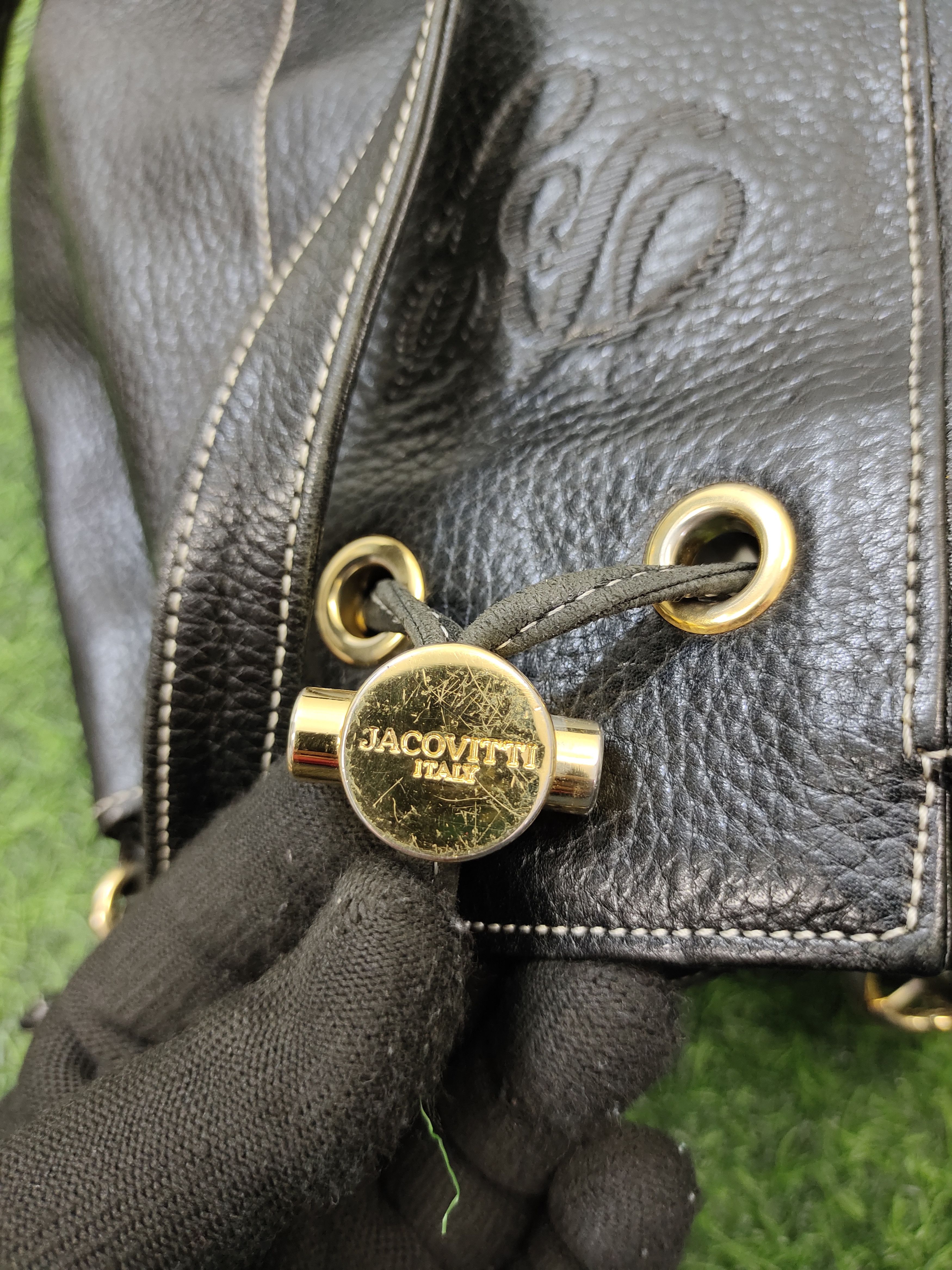 Hysteric Glamour Vintage Jacovitti Patina Full Leather Bucket Bag Size ONE SIZE - 6 Thumbnail