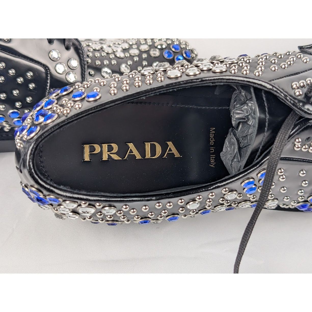 Prada o1rshd1 Leather Shoes in Nero in Nero Size US 10.5 / EU 43-44 - 10 Thumbnail