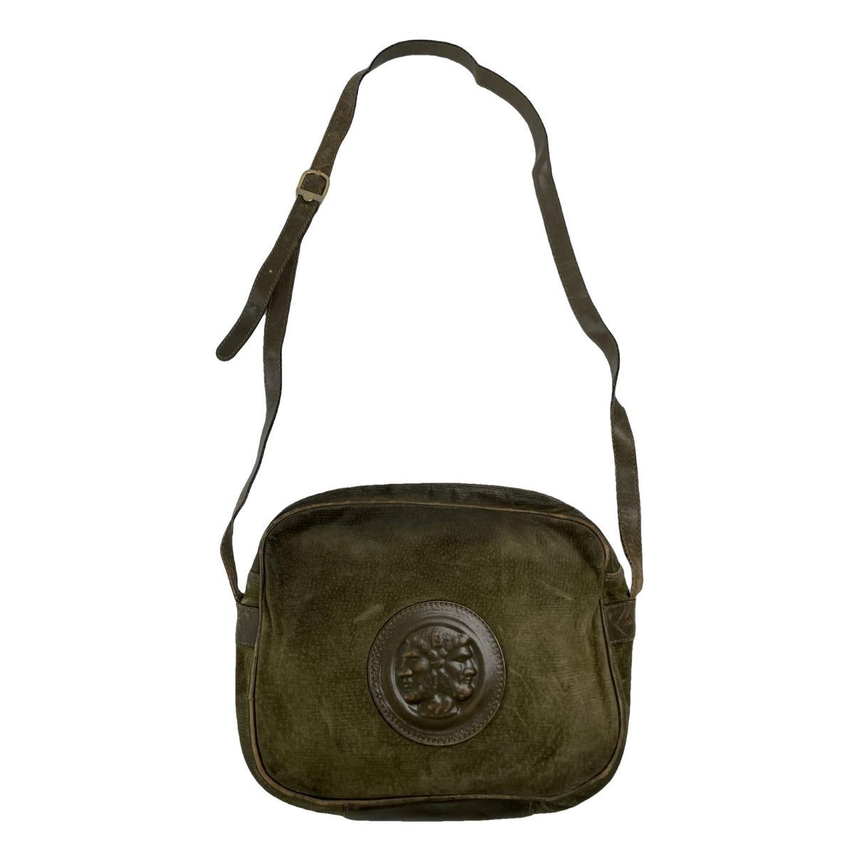 Fendi Baguette Green Cotton Handbag Size ONE SIZE - 1 Thumbnail